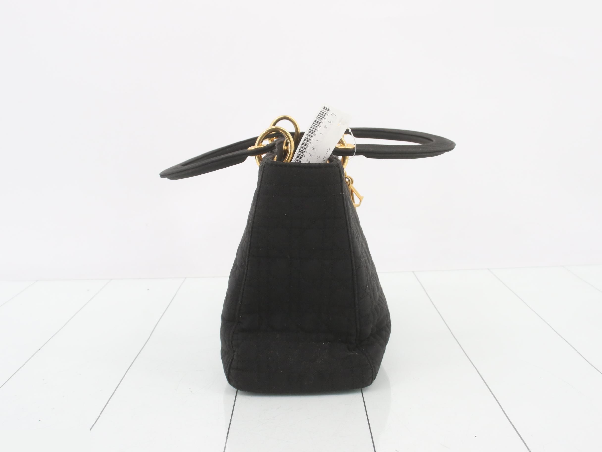 Lady Dior handbag, black — view 4