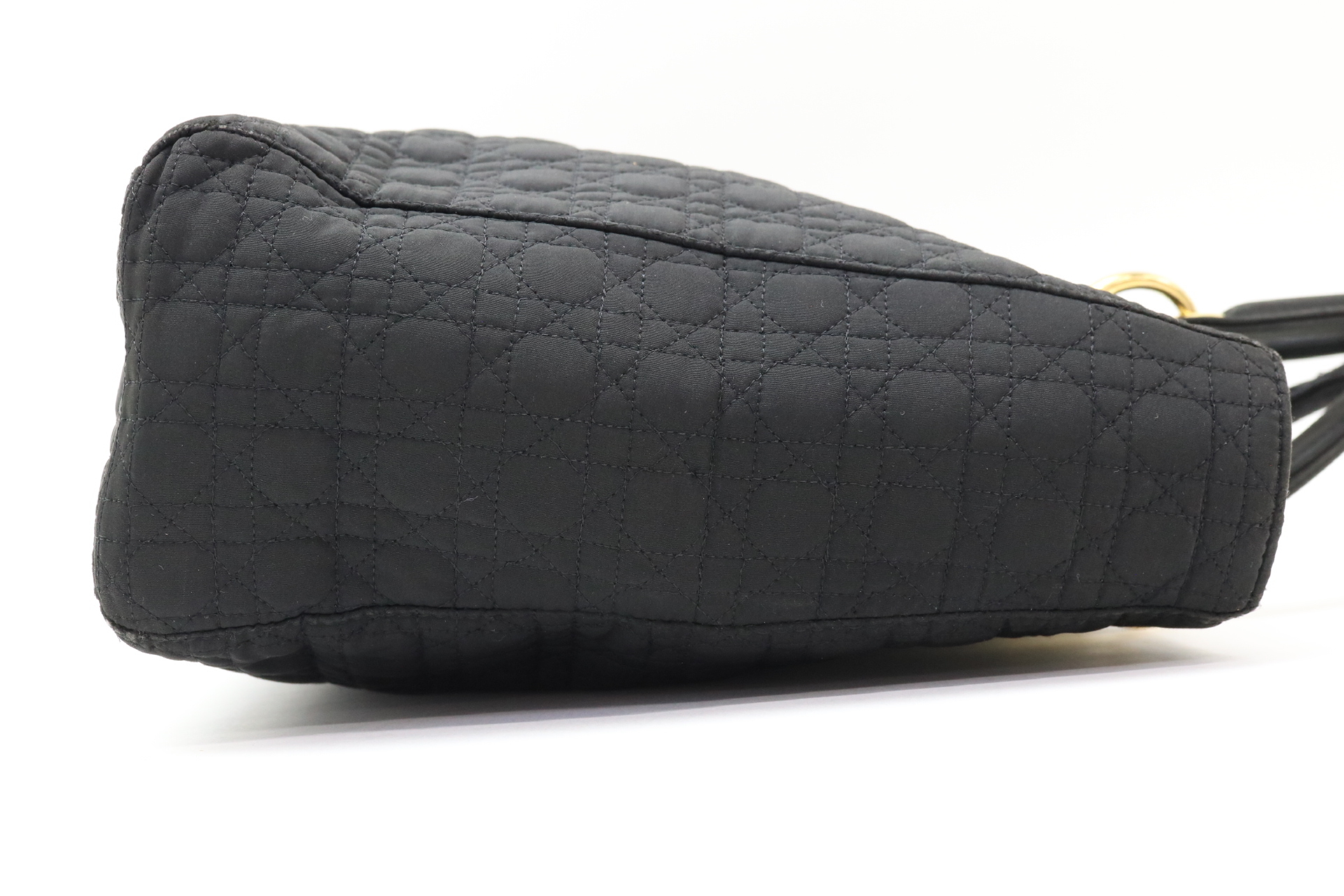 Lady Dior Cannage Nylon Handbag — view 4