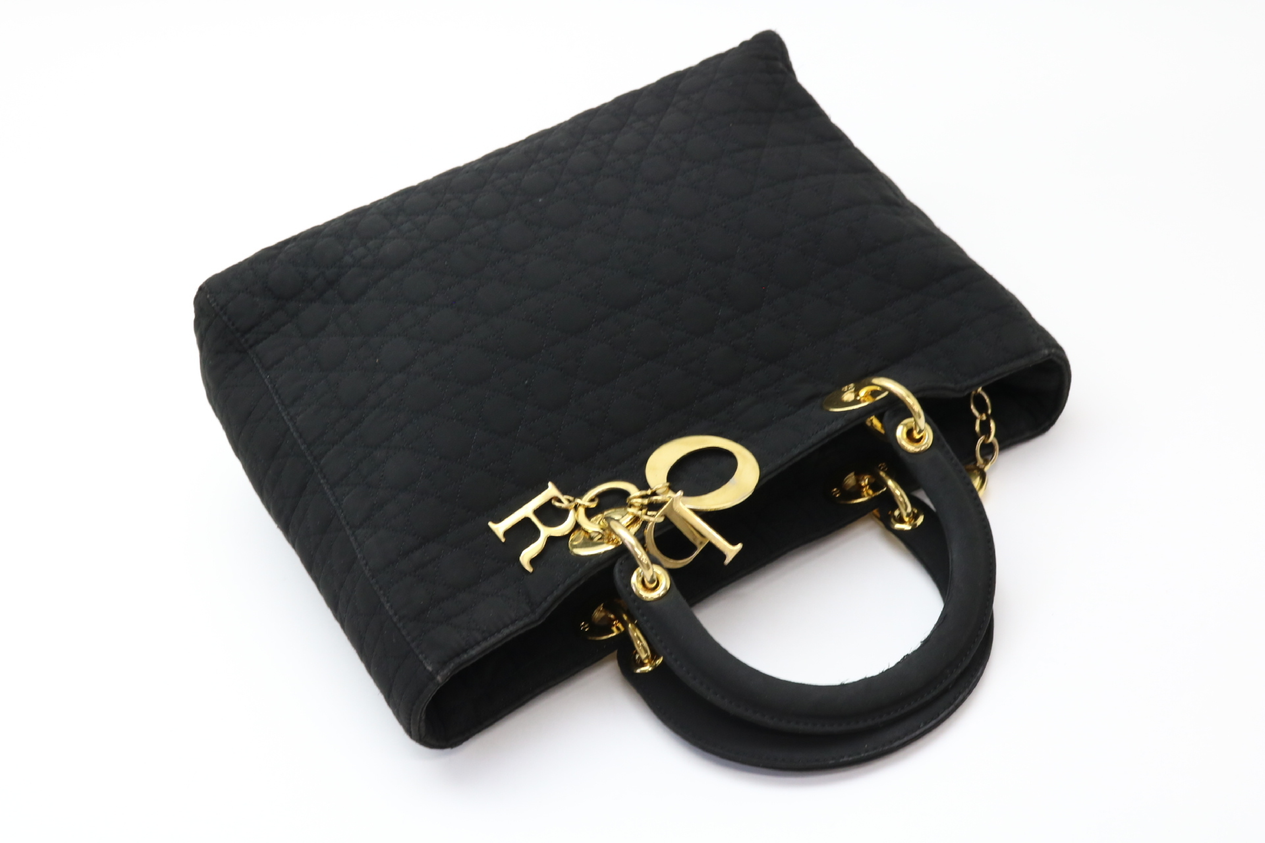 Lady Dior Cannage Nylon Handbag — view 8
