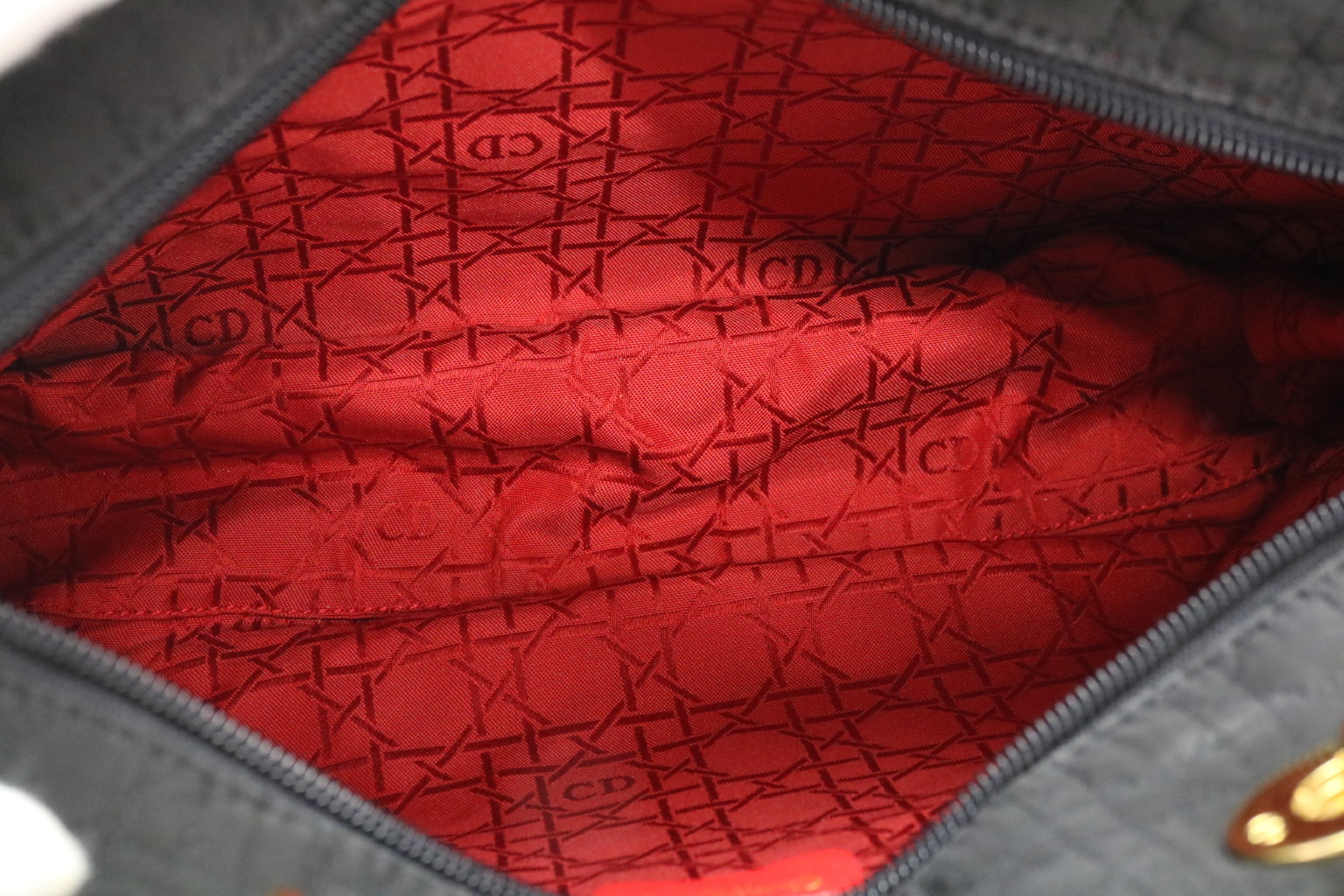 Lady Dior Cannage Nylon Handbag — view 9