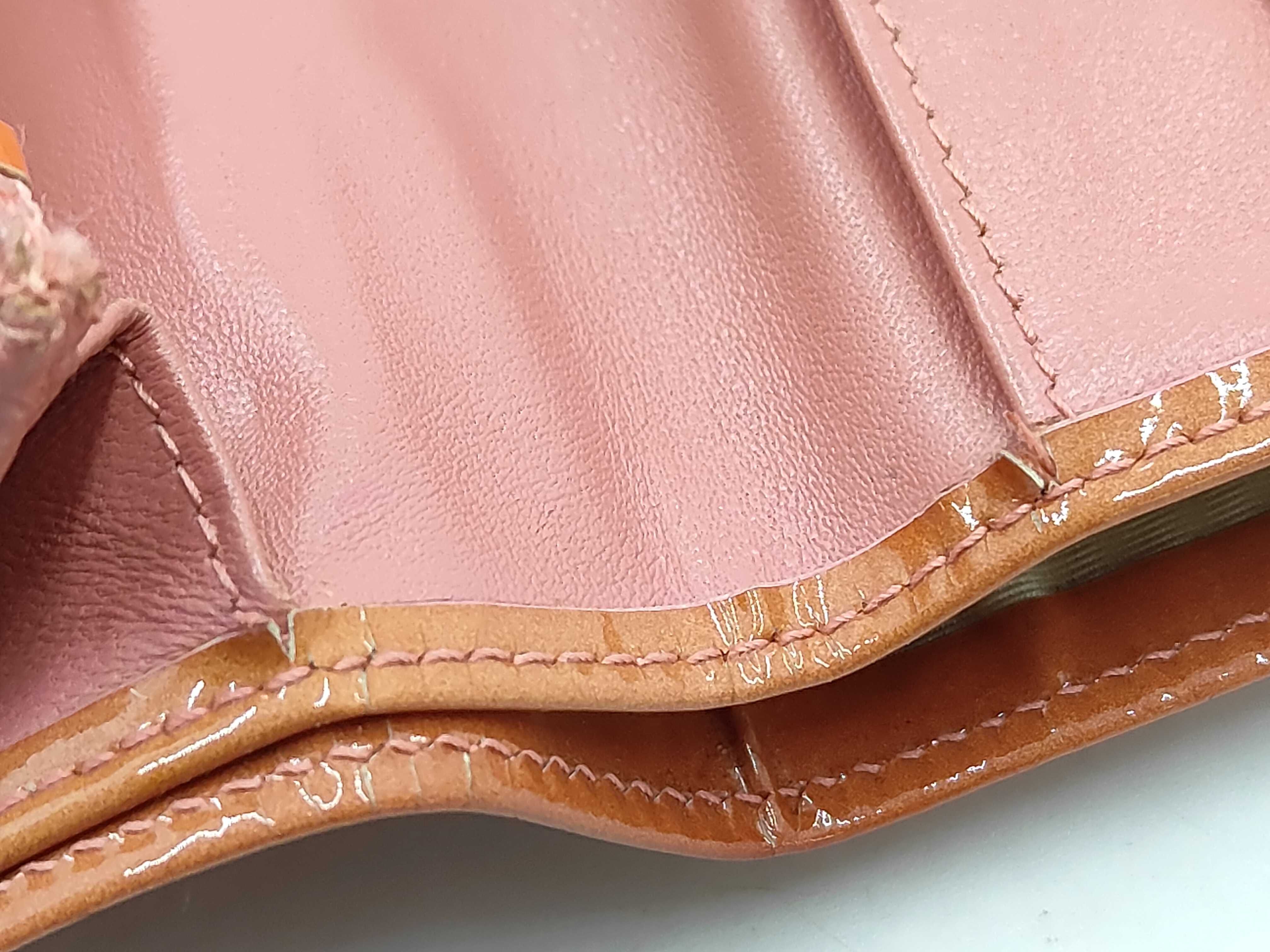 wallet, enamel, Coco mark, orange-toned wallet — view 11