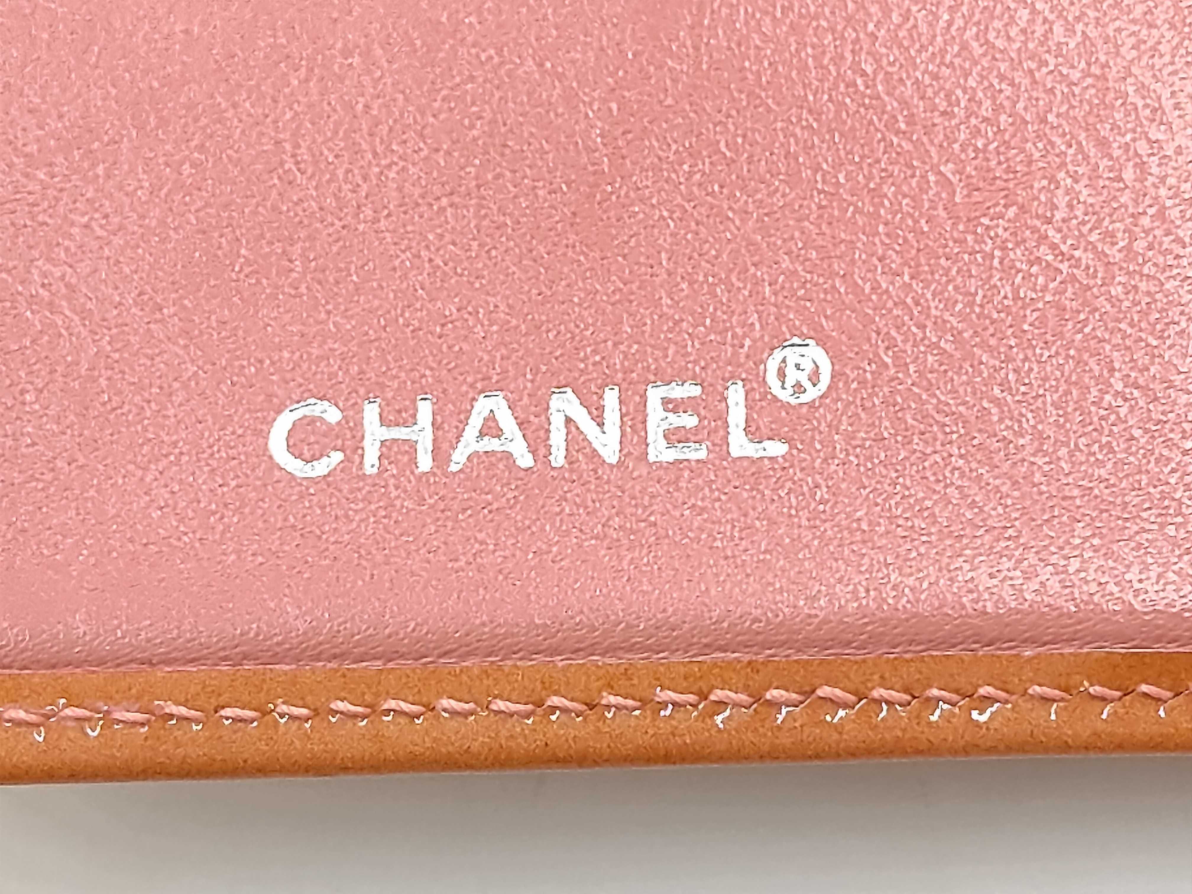 wallet, enamel, Coco mark, orange-toned wallet — view 5