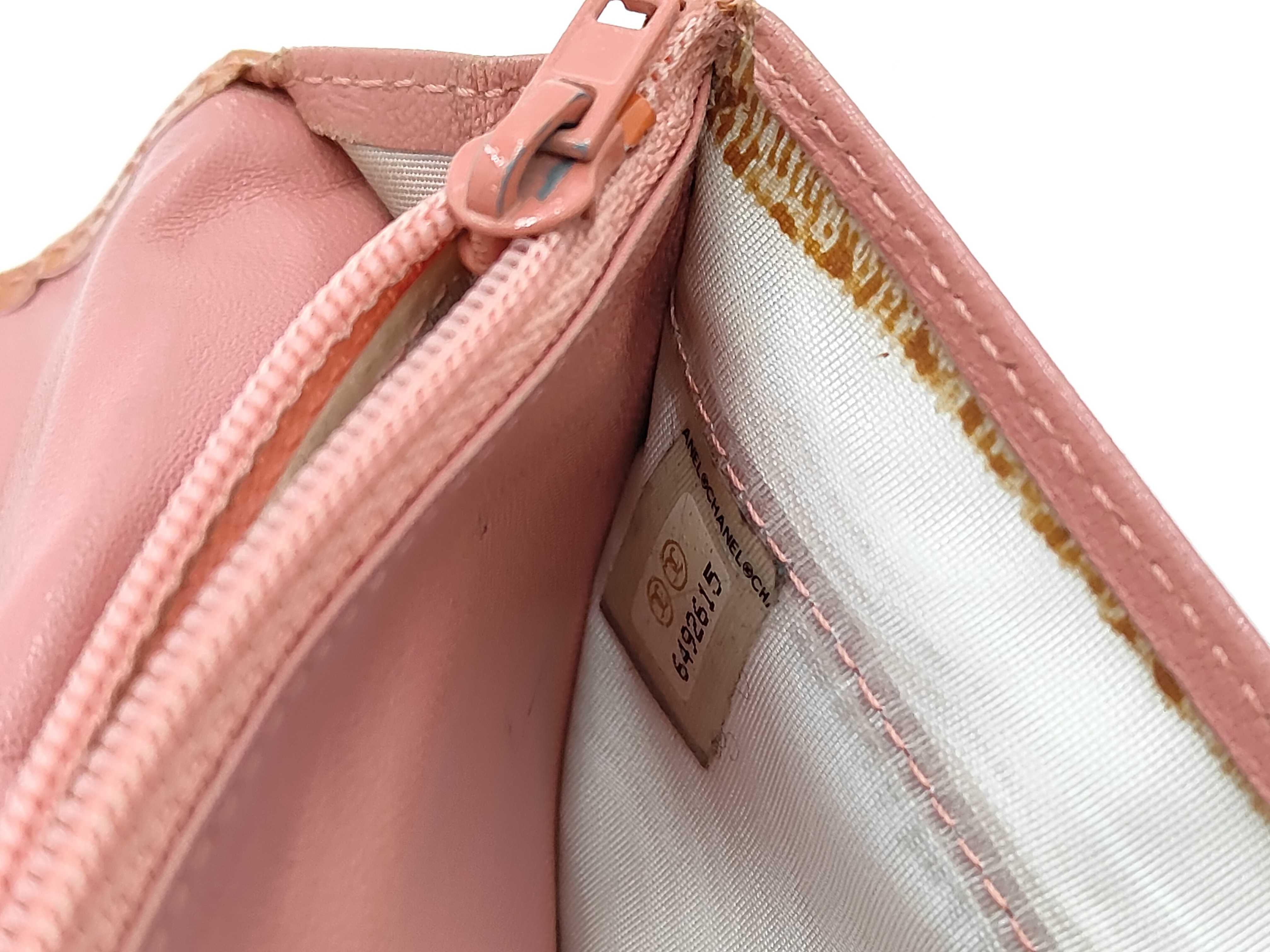wallet, enamel, Coco mark, orange-toned wallet — view 10