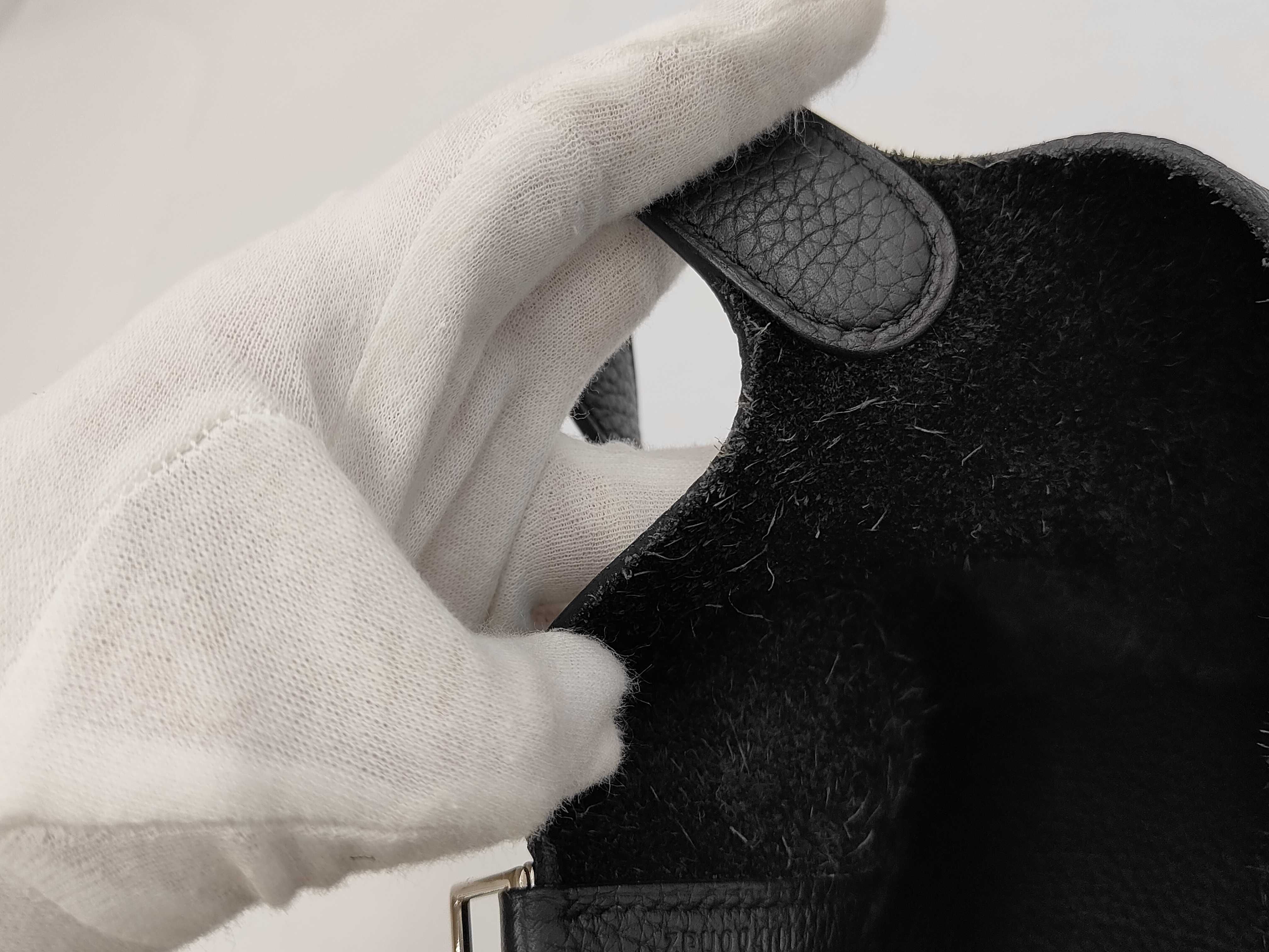Picotin Lock MM Black P Hardware Z Stamp Handbag — view 11