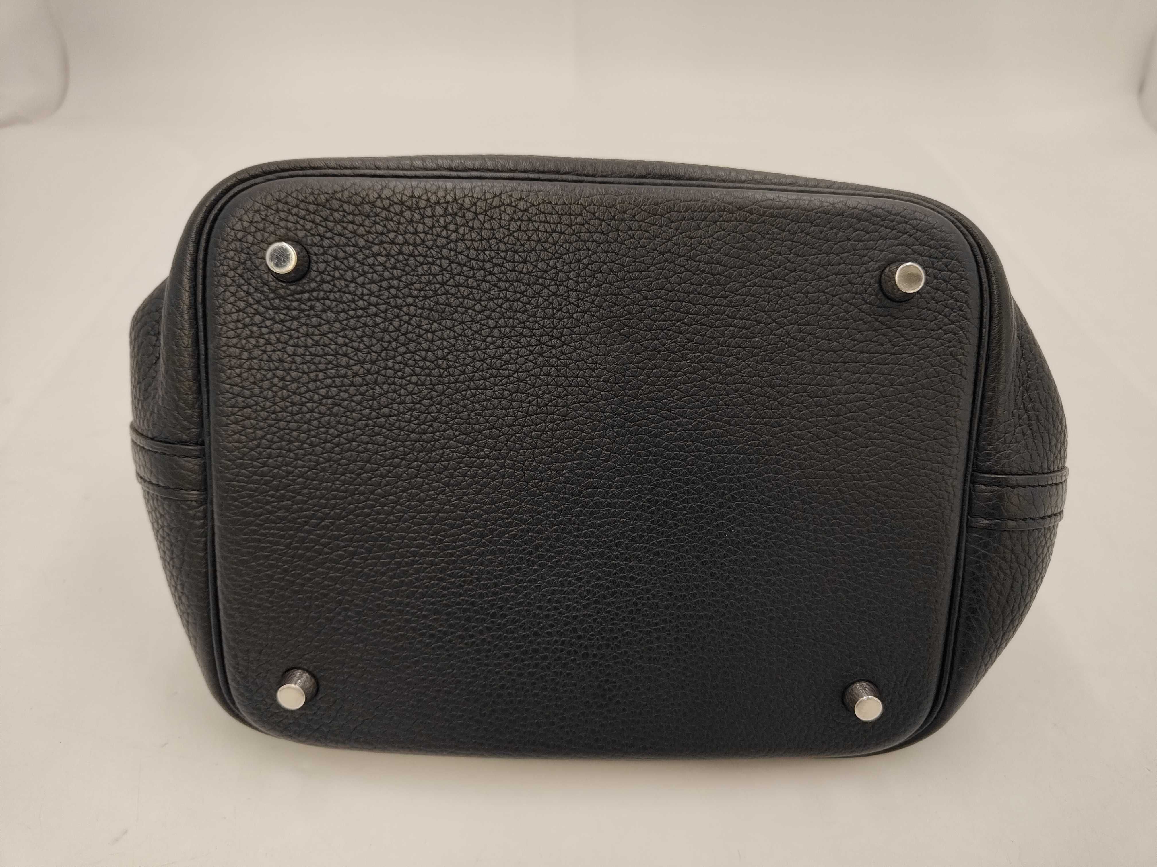 Picotin Lock MM Black P Hardware Z Stamp Handbag — view 3