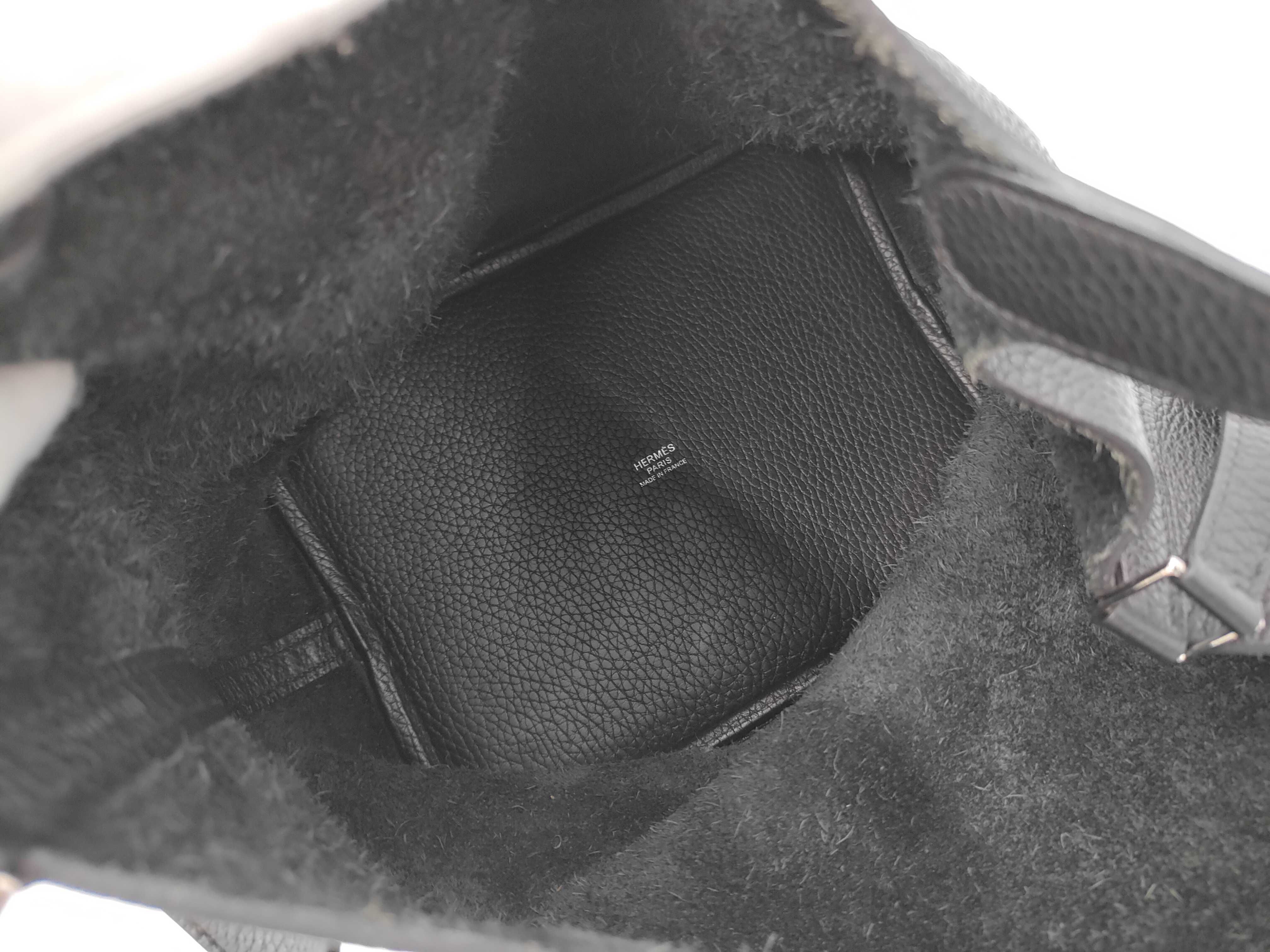 Picotin Lock MM Black P Hardware Z Stamp Handbag — view 8