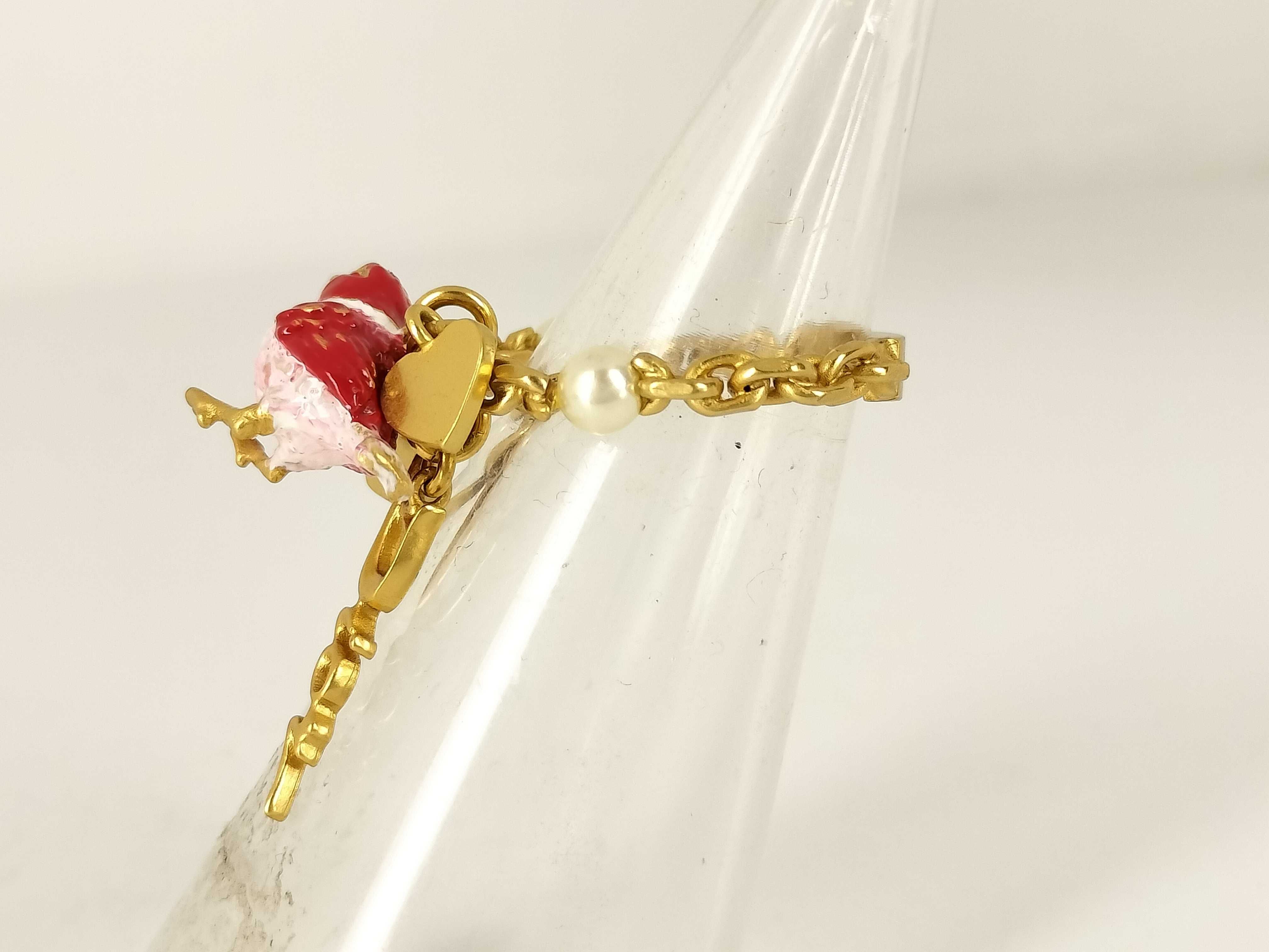 Bird Charm Pearl Ring, Size M — view 2