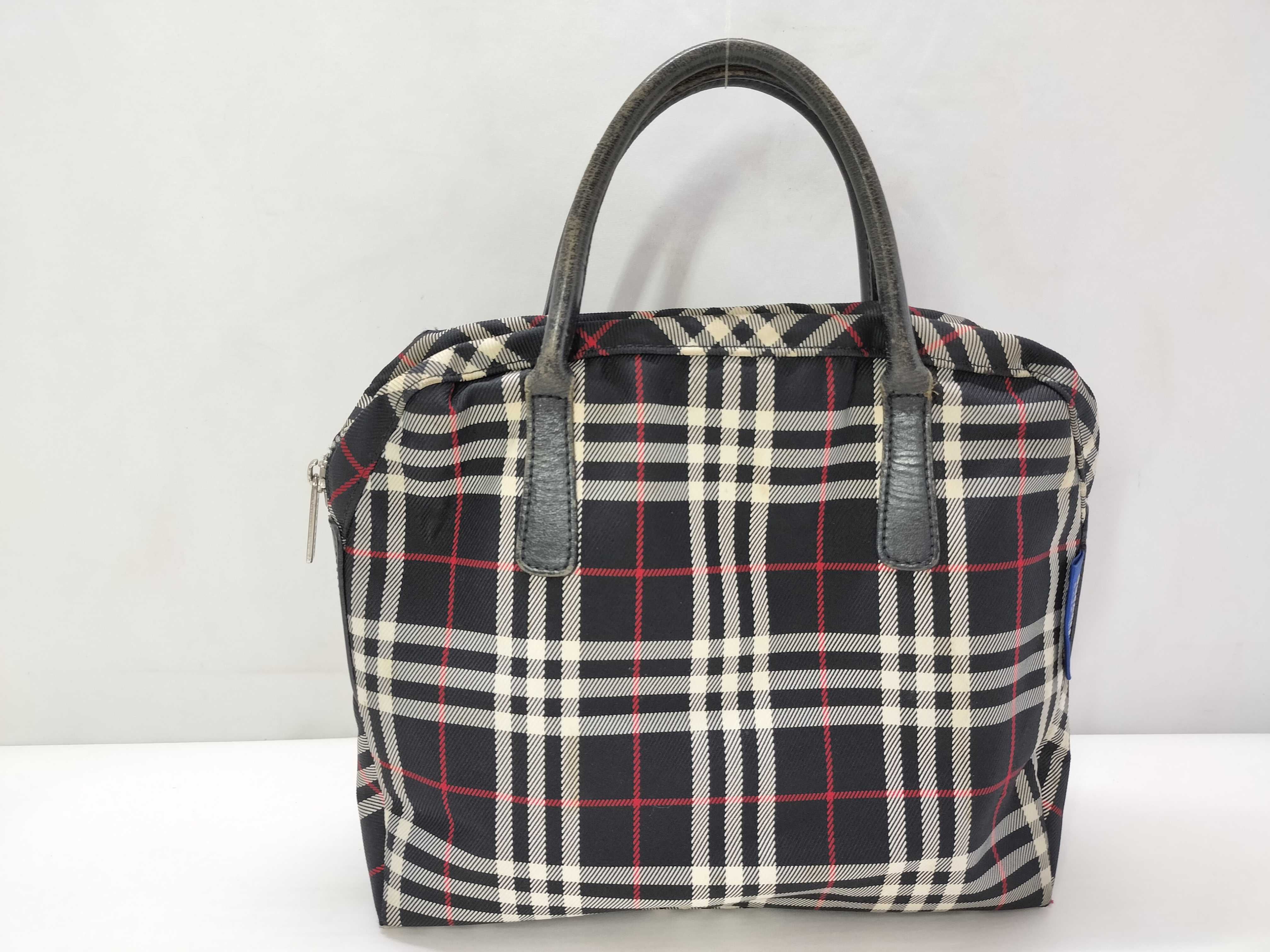 Nova Check Shoulder Bag, Navy Handbag