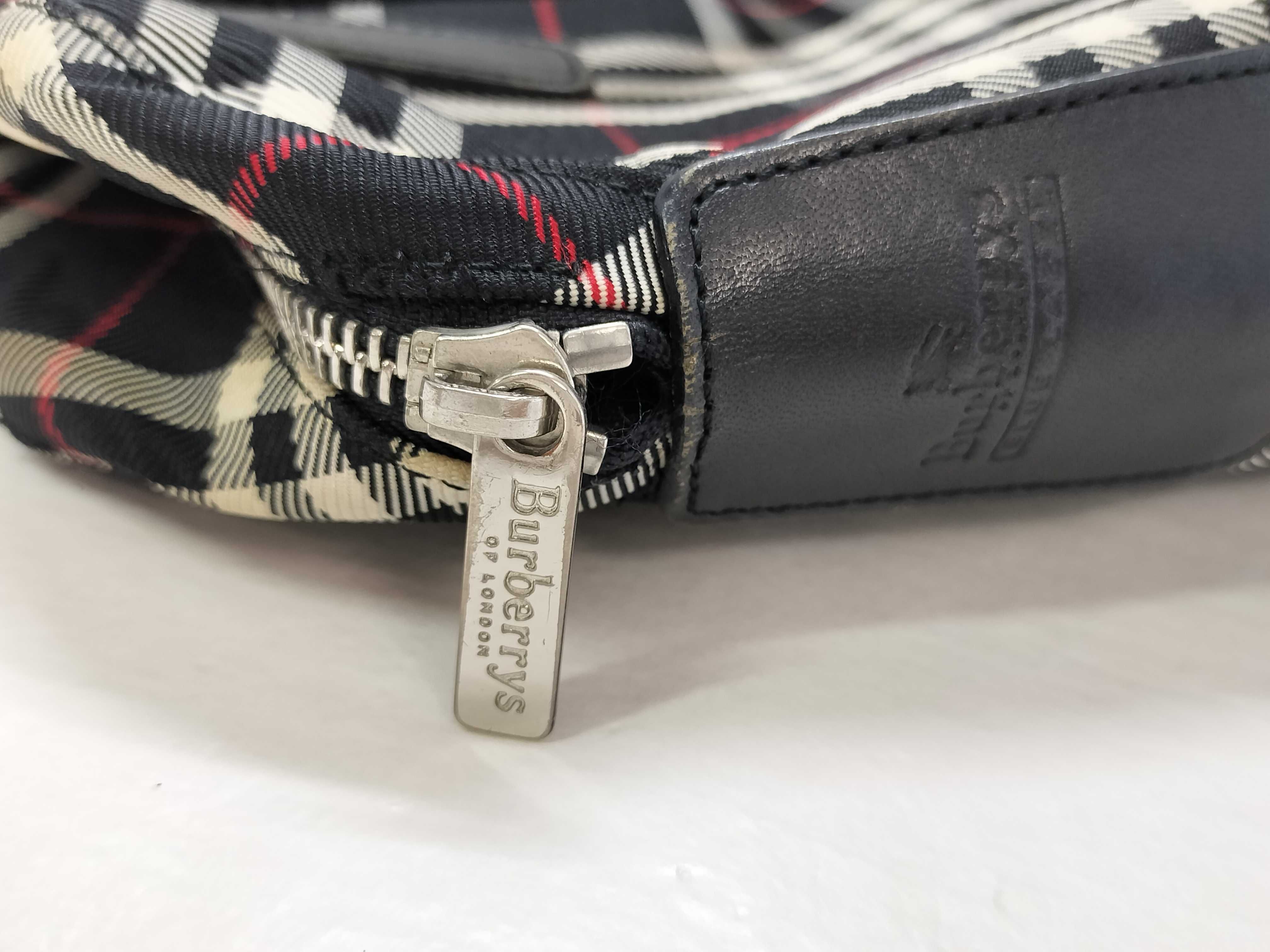 Nova Check Shoulder Bag, Navy Handbag — view 13