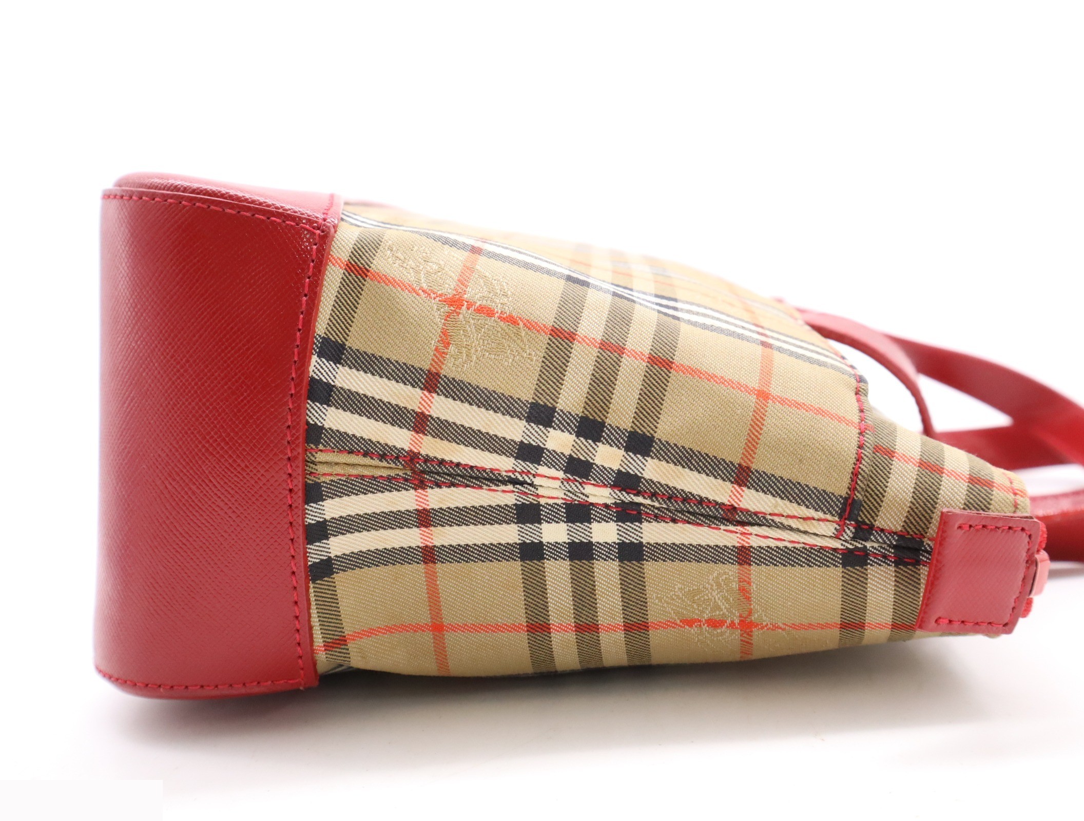 Canvas/leather Nova check beige red with charm — view 5