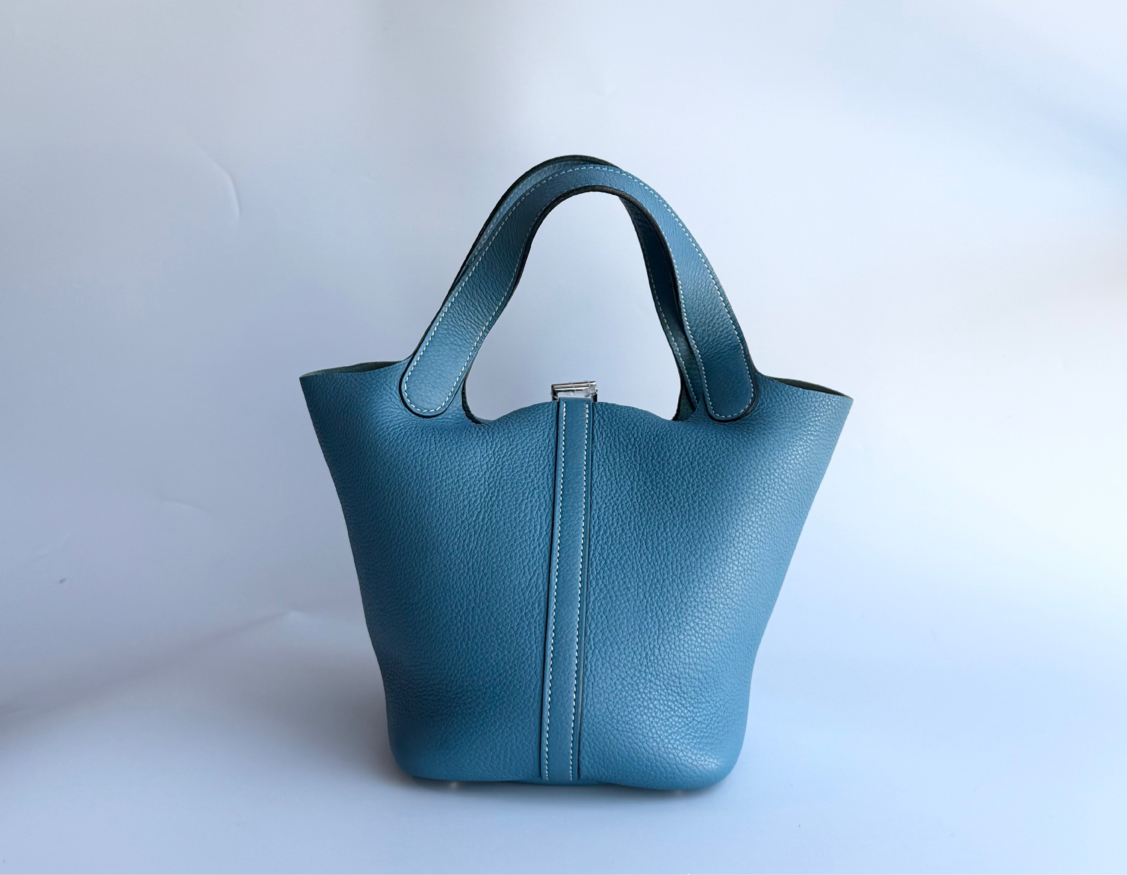 Picotin PM Blue Handbag — view 2