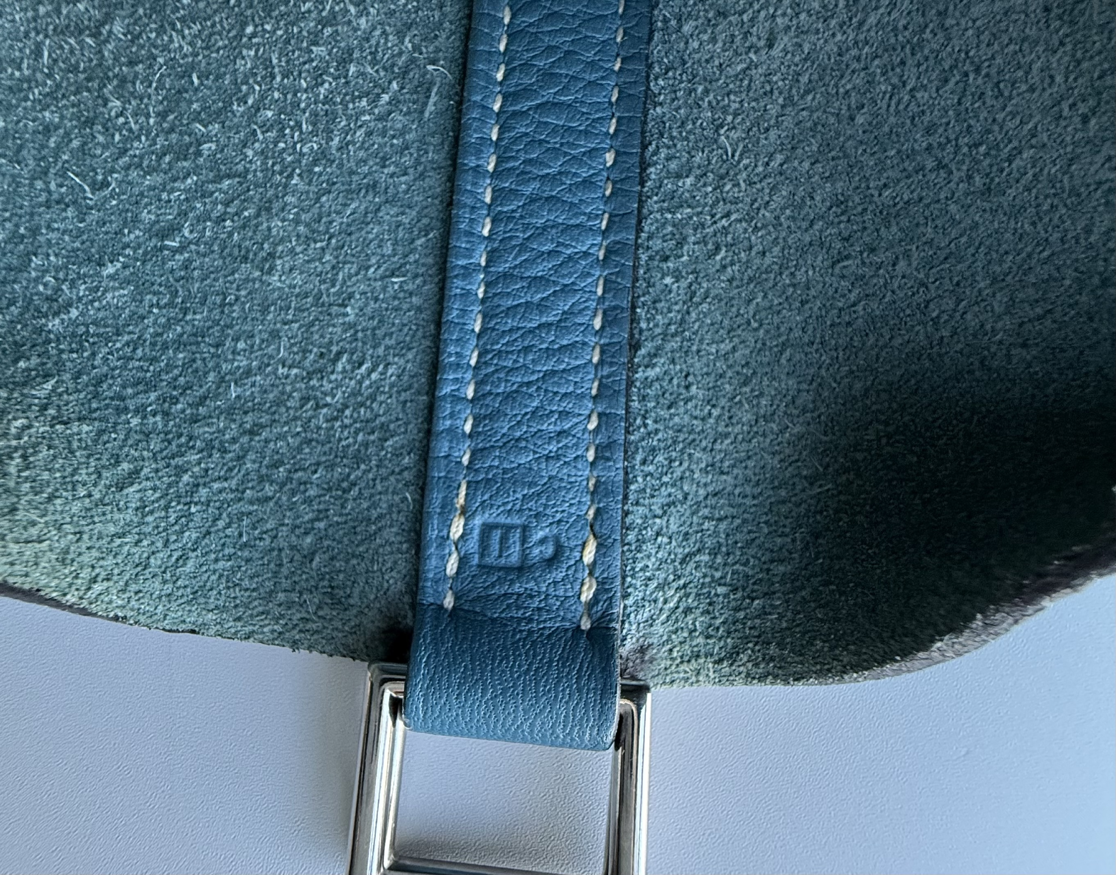 Picotin PM Blue Handbag — view 7