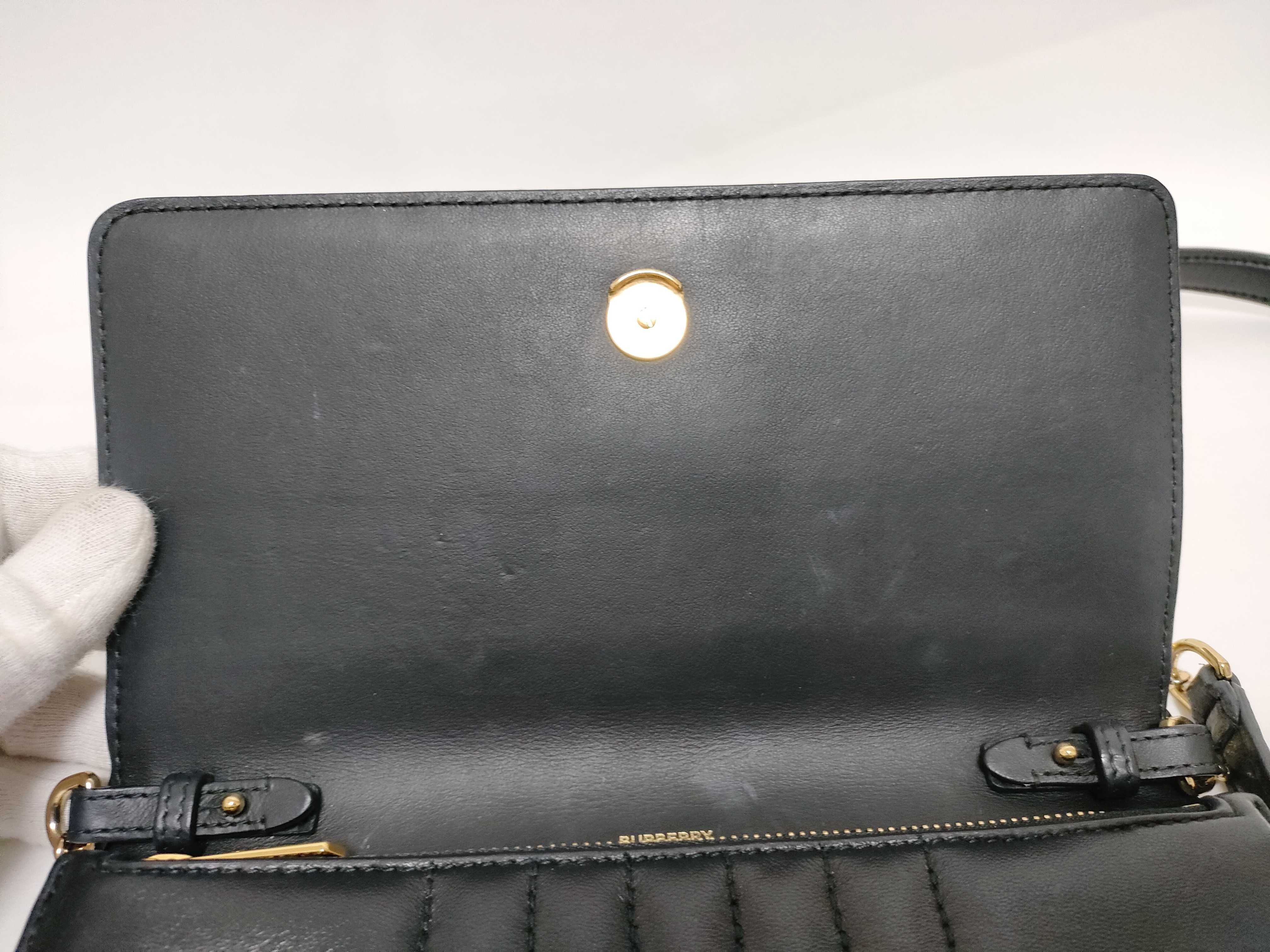 Lola Leather Chain Wallet Shoulder Bag — view 8