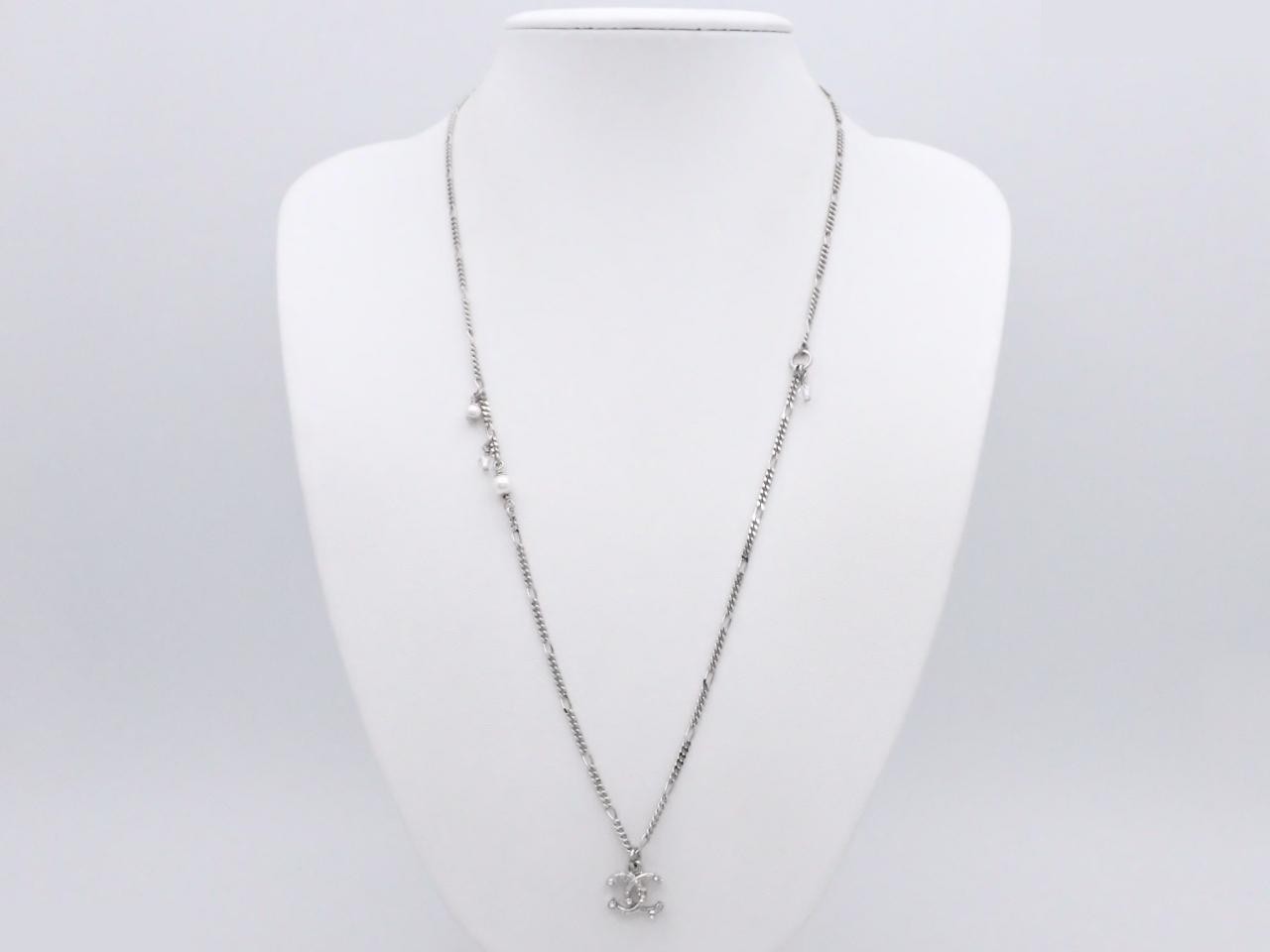C21A Coco Mark Rhinestone Necklace — view 3