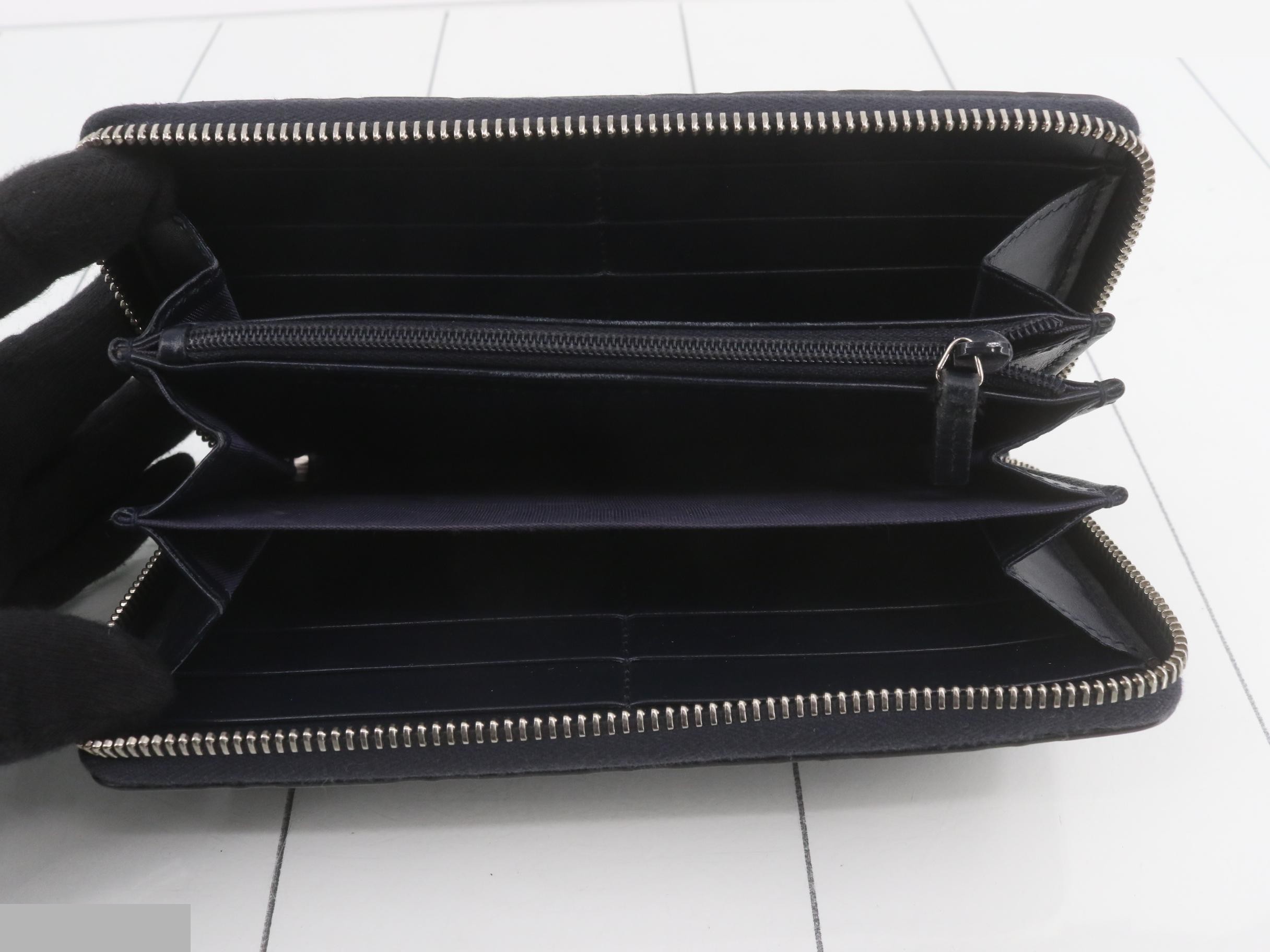 Guccissima round zipper long wallet — view 4