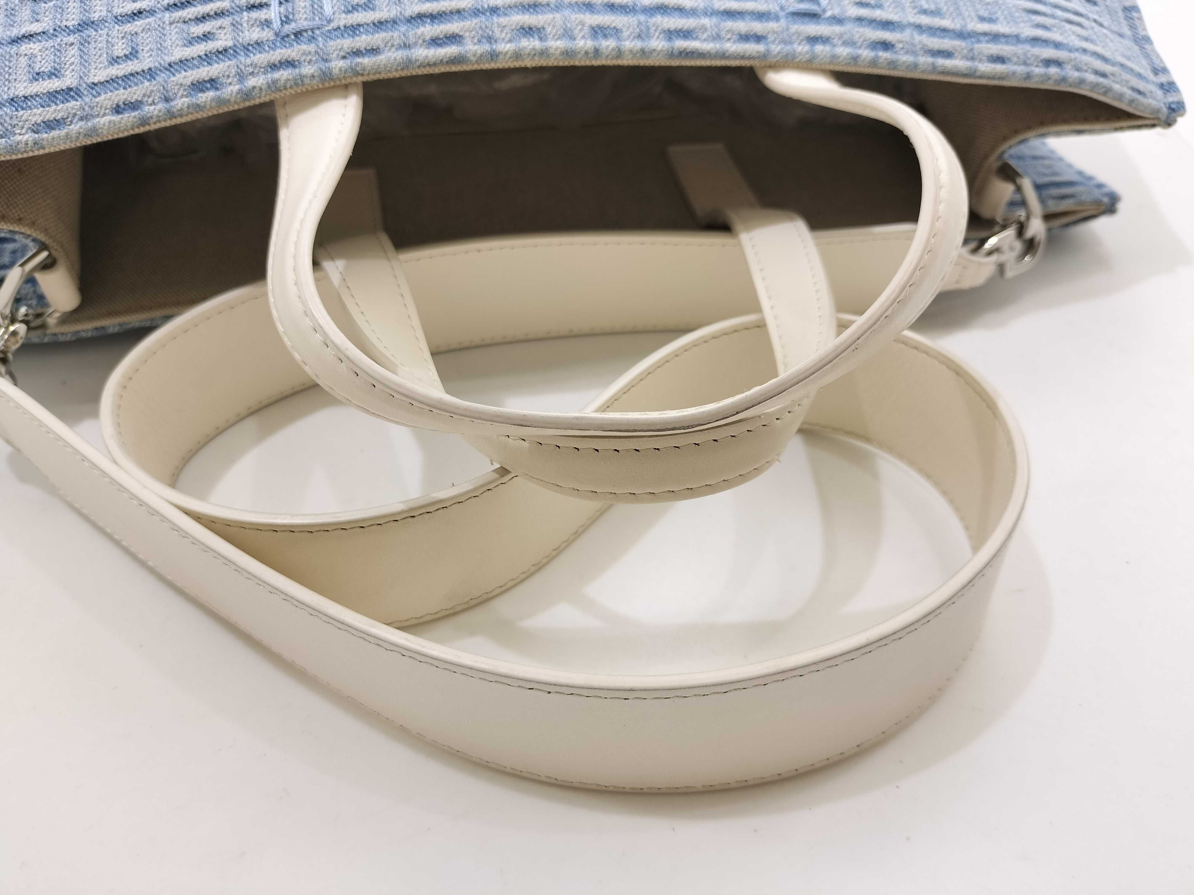 G Tote Medium Denim Tote Bag Blue Handbag — view 8