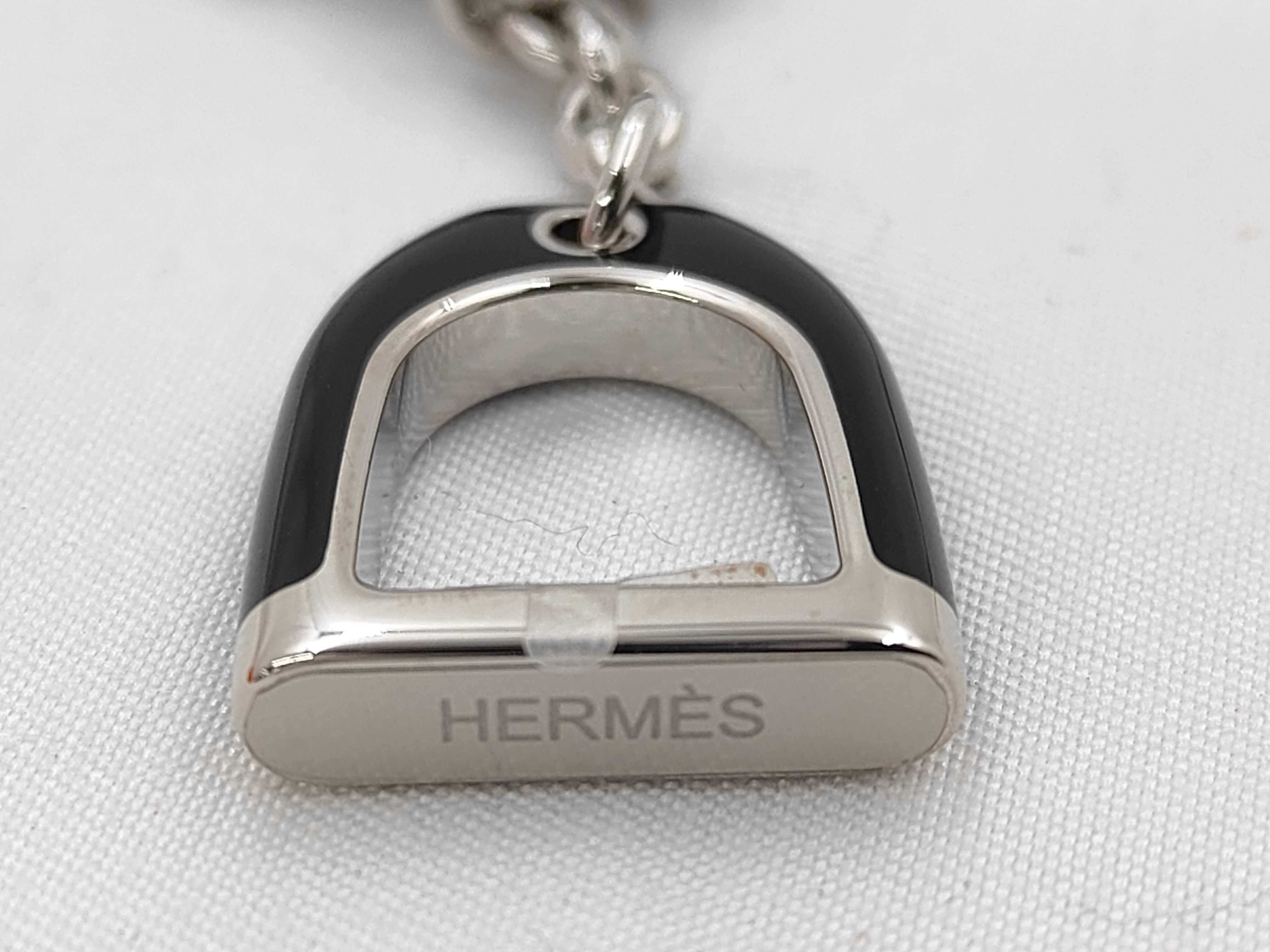 Necklace "Etrier" Black Silver Necklace — view 5
