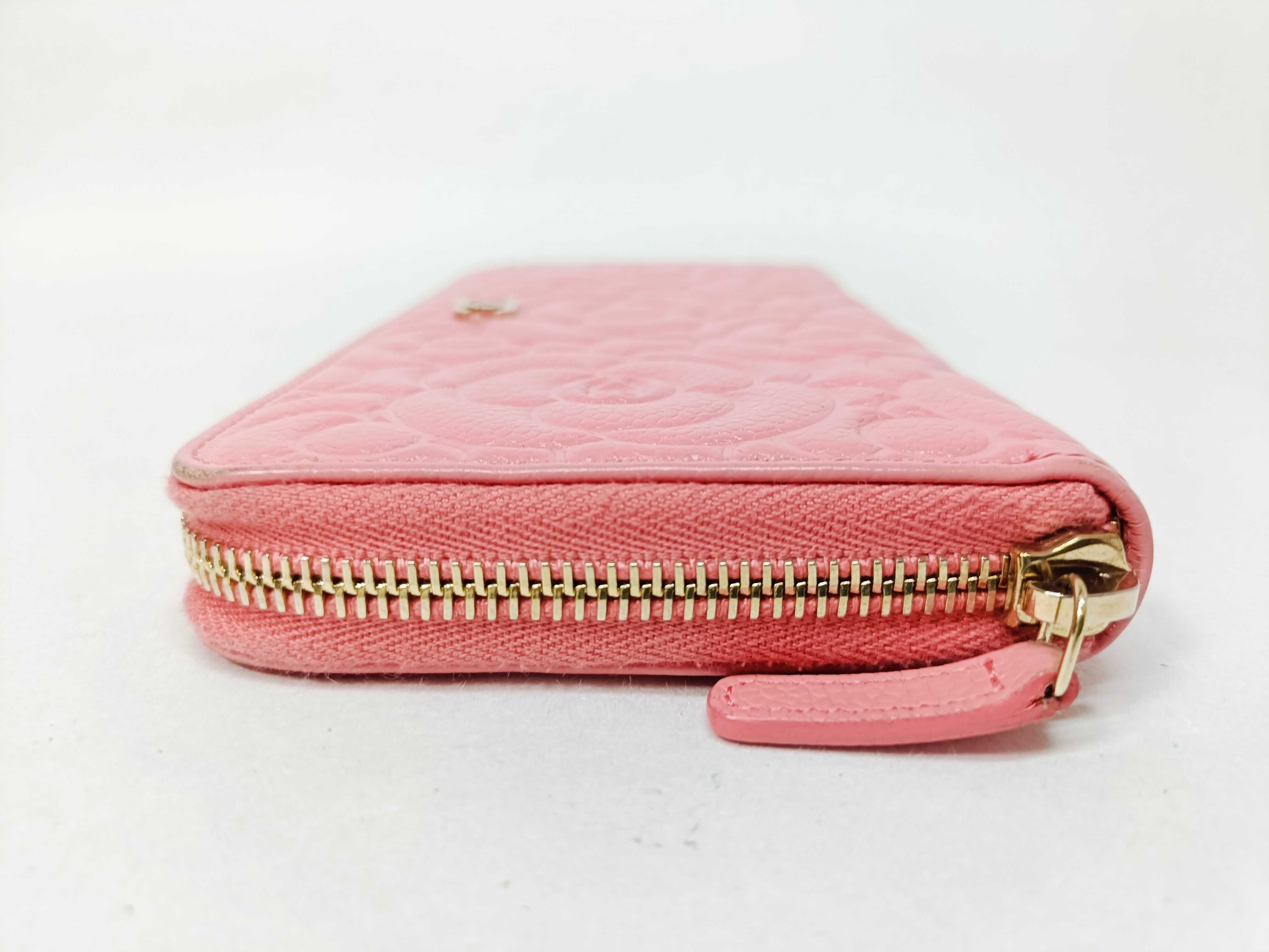 Camellia Long Wallet, Round Zip Wallet — view 3