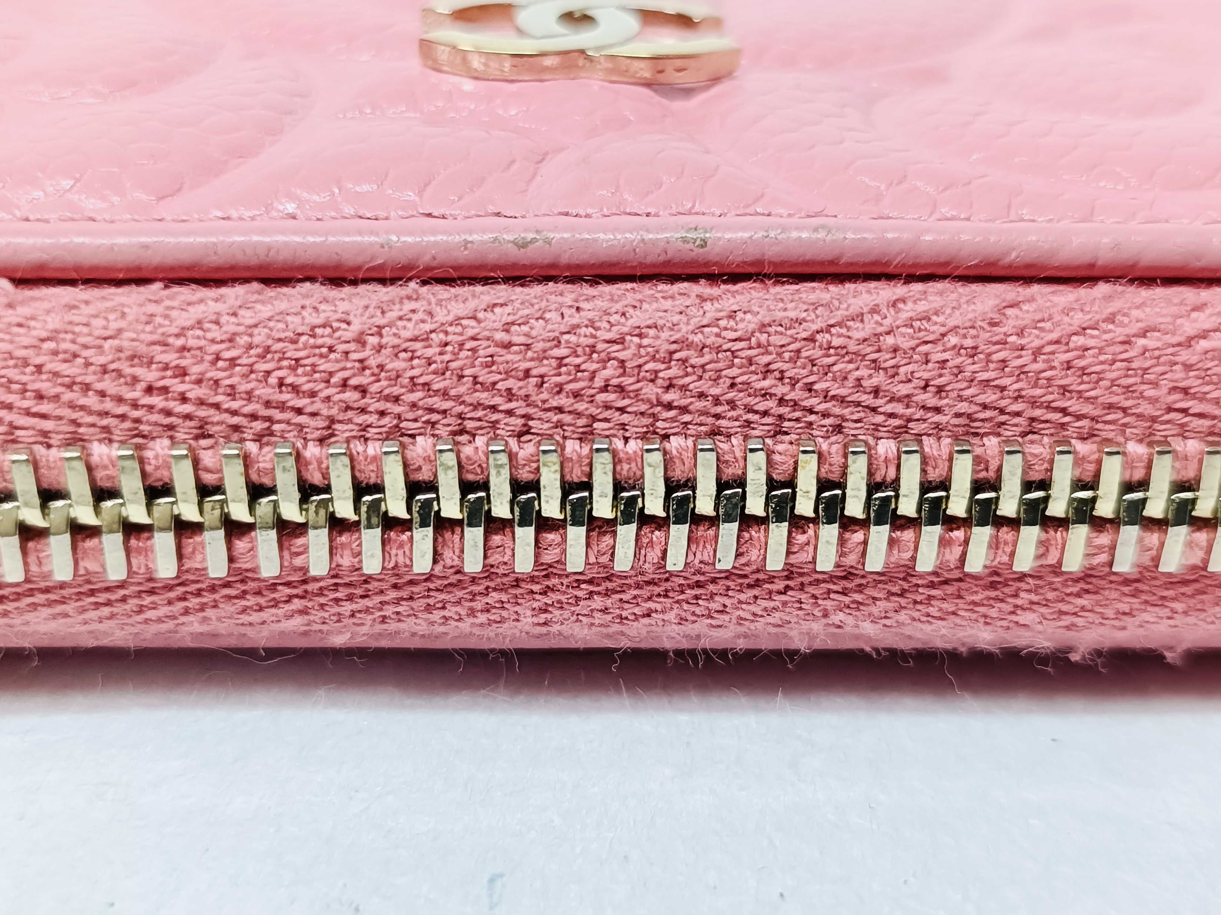 Camellia Long Wallet, Round Zip Wallet — view 8
