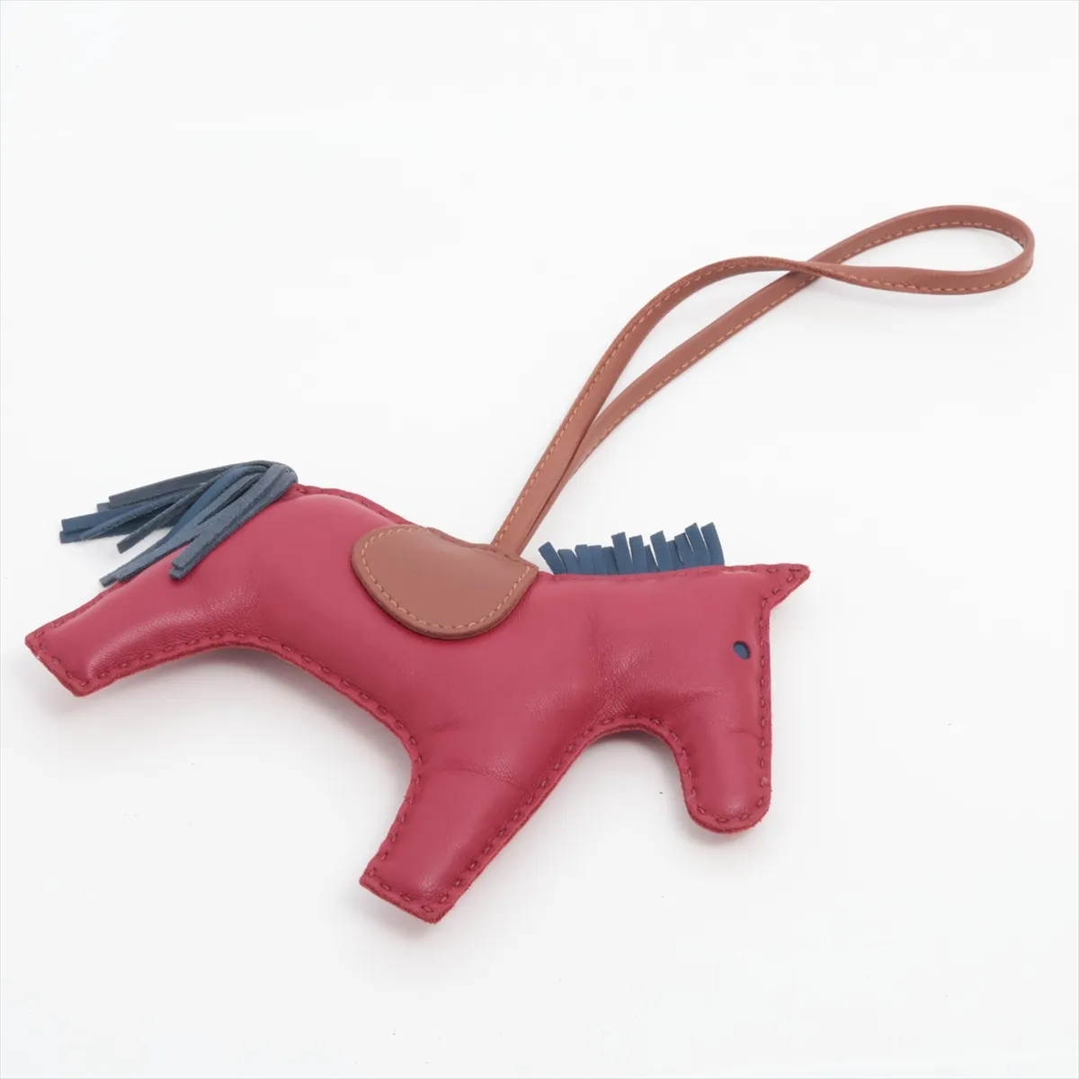 Rodeo Charm GM Charm Agneau Milo Red x Navy — view 2