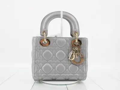 Lady Dior Canage Lamb 2-Way Handbag