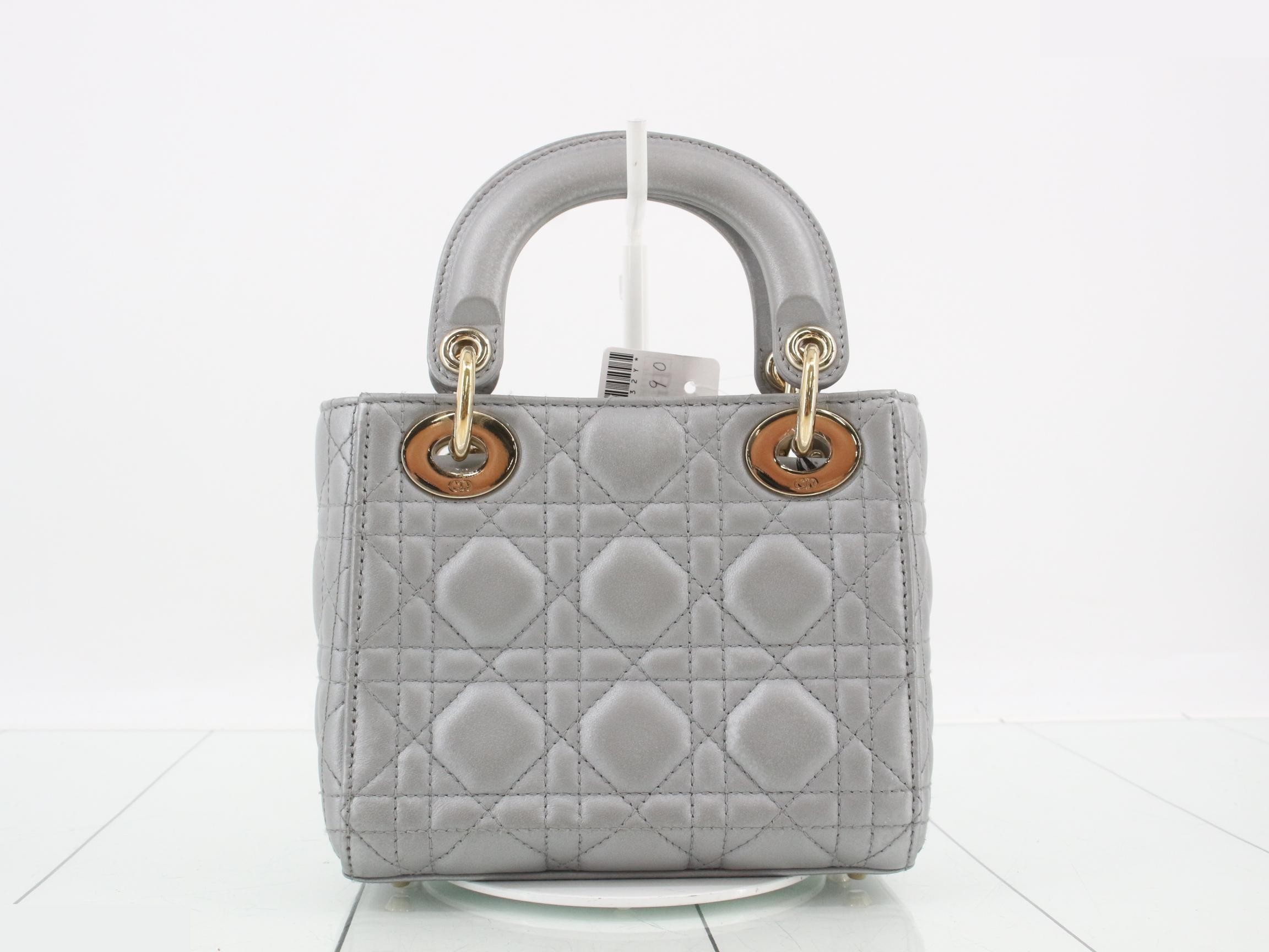 Lady Dior Canage Lamb 2-Way Handbag — view 2