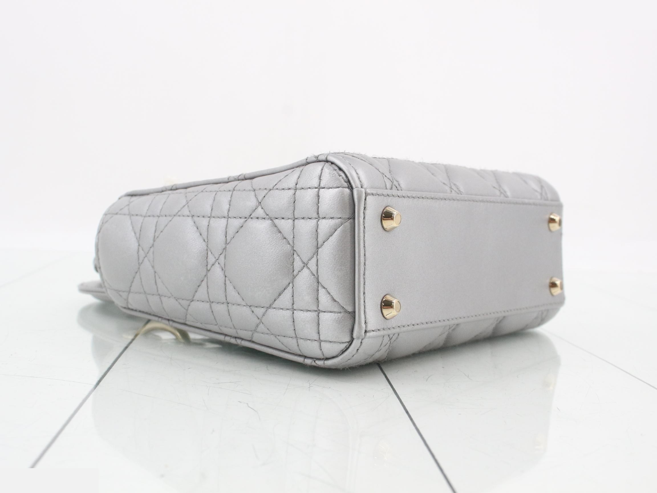 Lady Dior Canage Lamb 2-Way Handbag — view 5