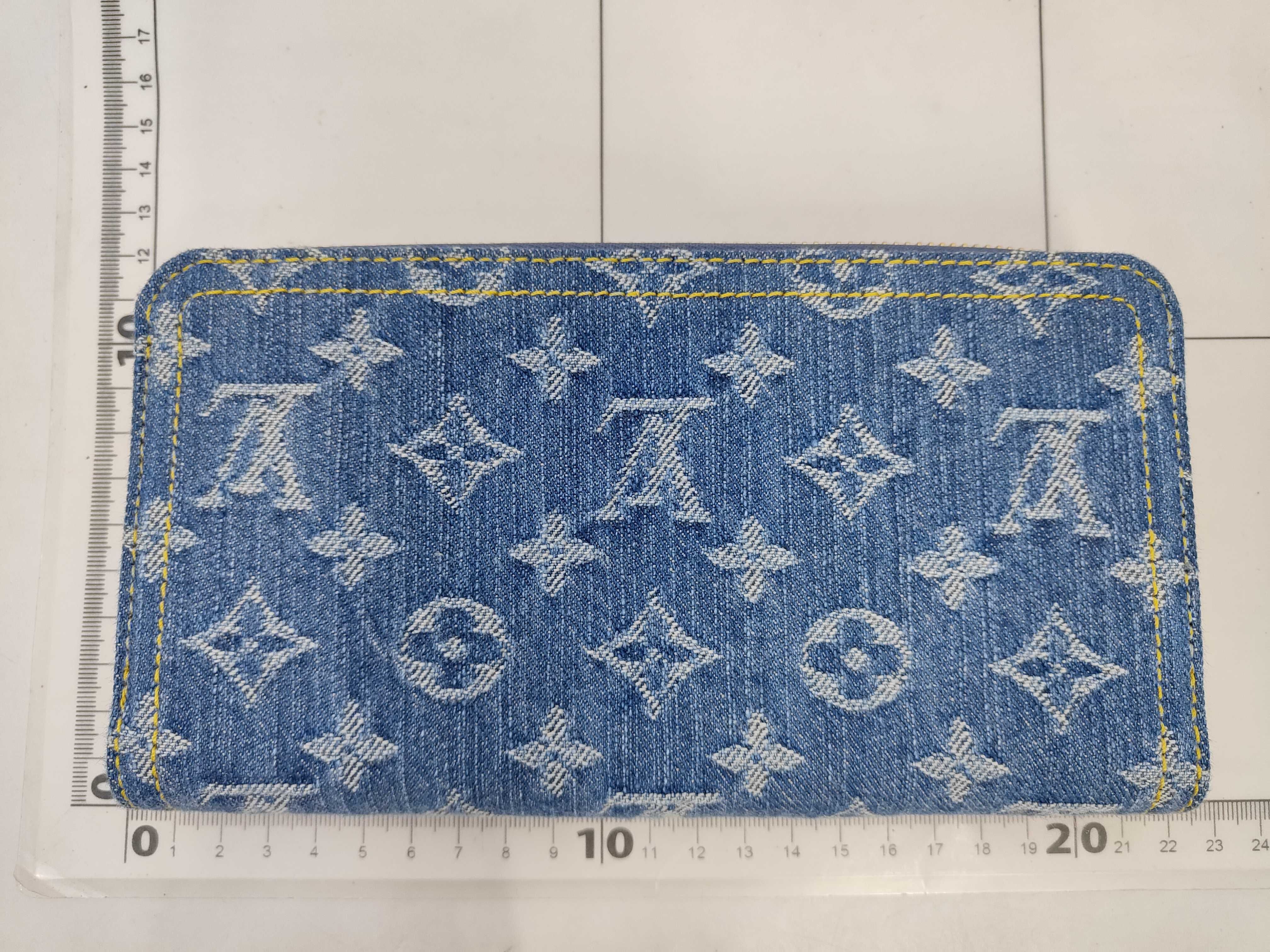 Monogram M23161 Takashi Murakami Denim Cherry Zippy Wallet — view 2