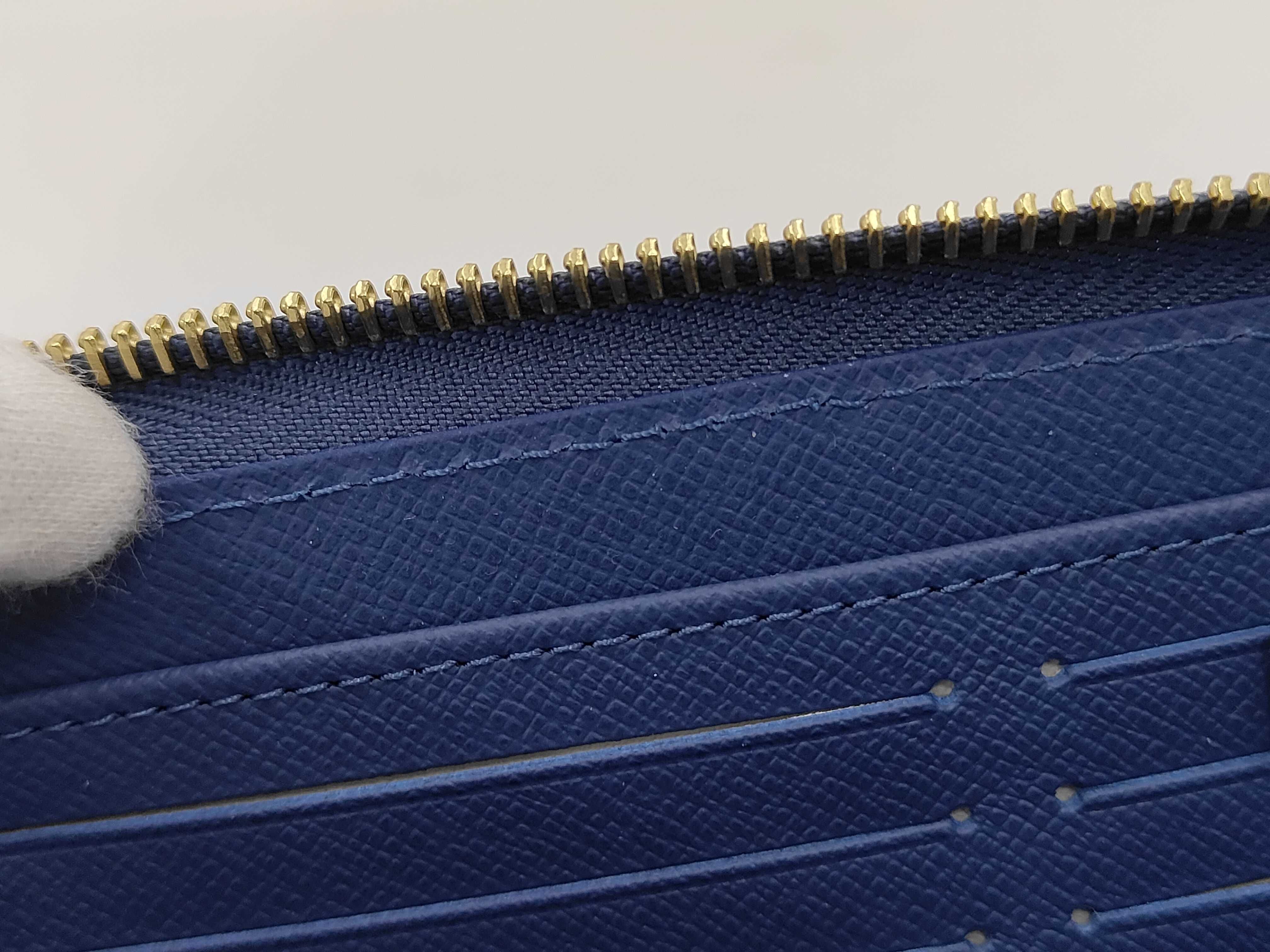 Monogram M23161 Takashi Murakami Denim Cherry Zippy Wallet — view 6