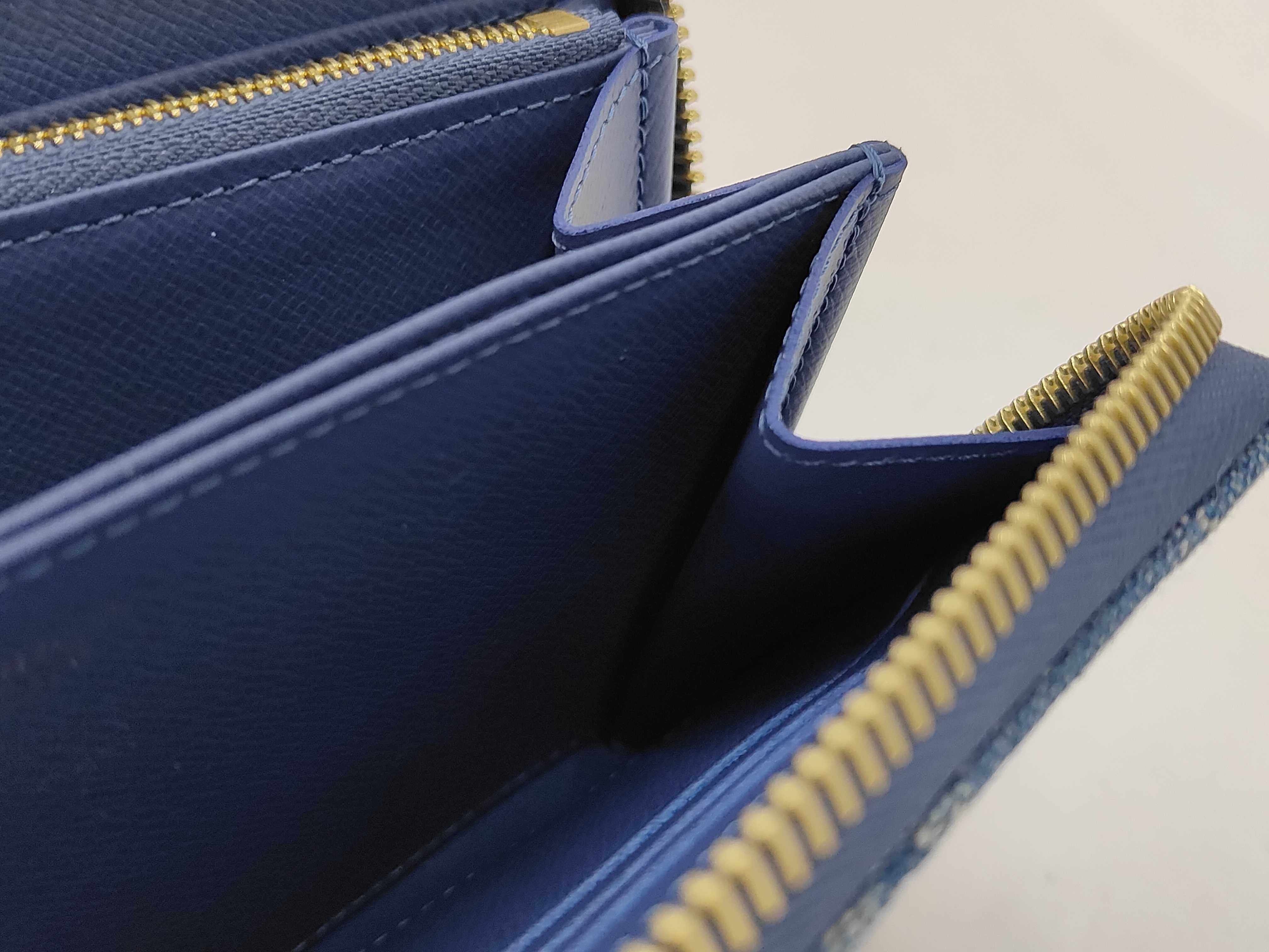 Monogram M23161 Takashi Murakami Denim Cherry Zippy Wallet — view 7