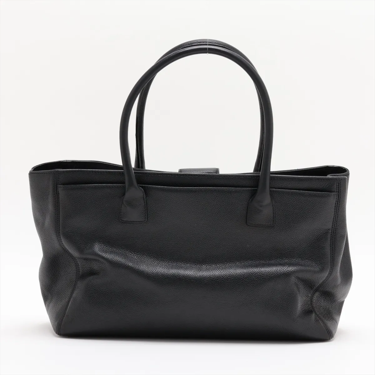 Executive Leather 2-Way Handbag, Black with Silver Hardware, Item No. 13784104 (Serial Number 13) — view 2