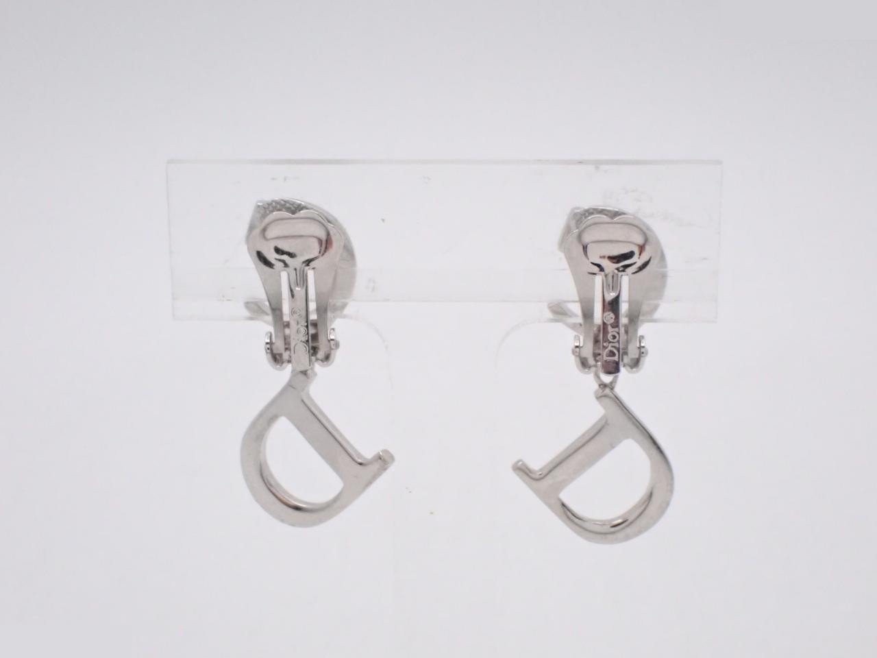 Silver earrings — view 2