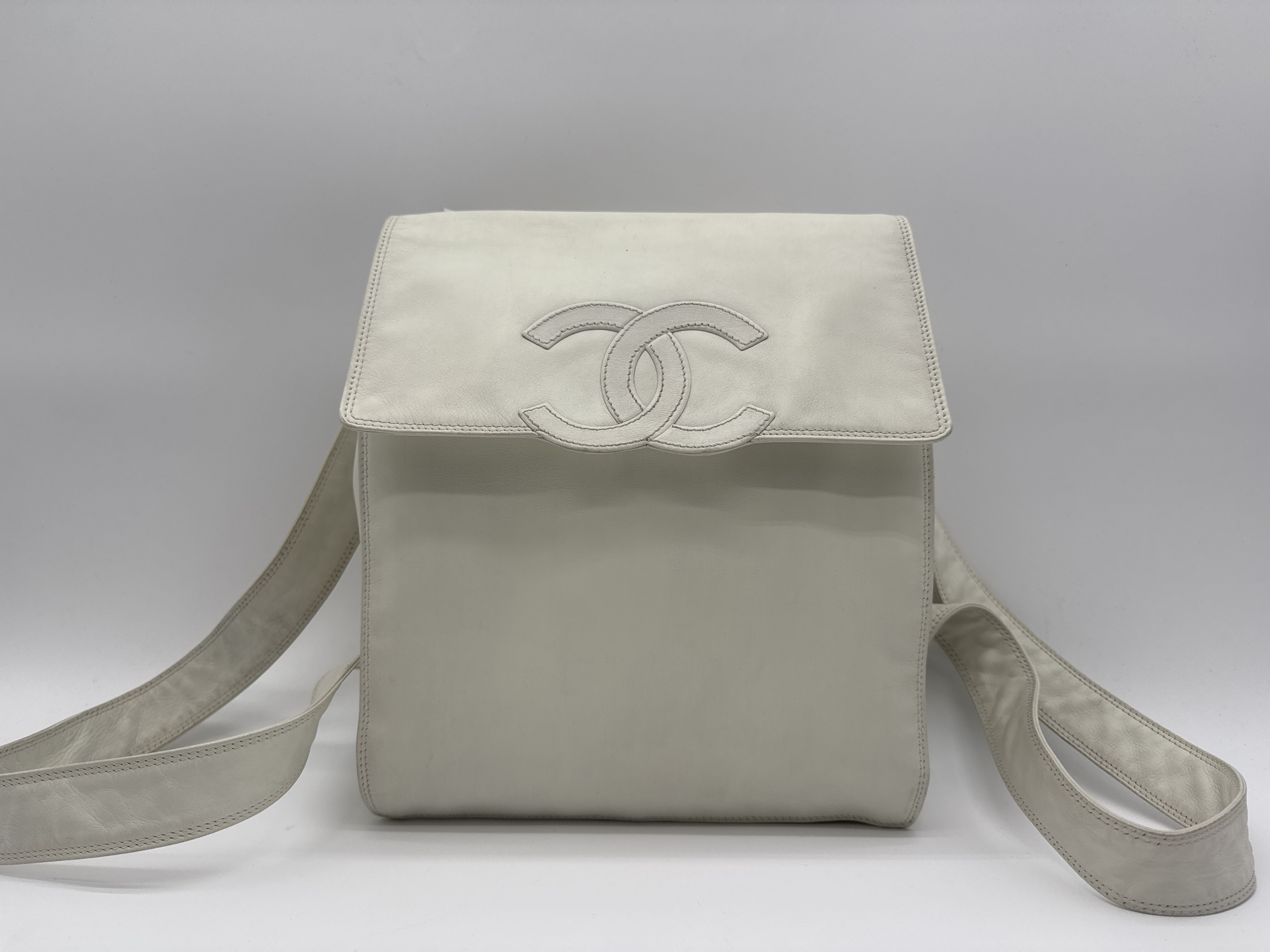 Lambskin White Backpack