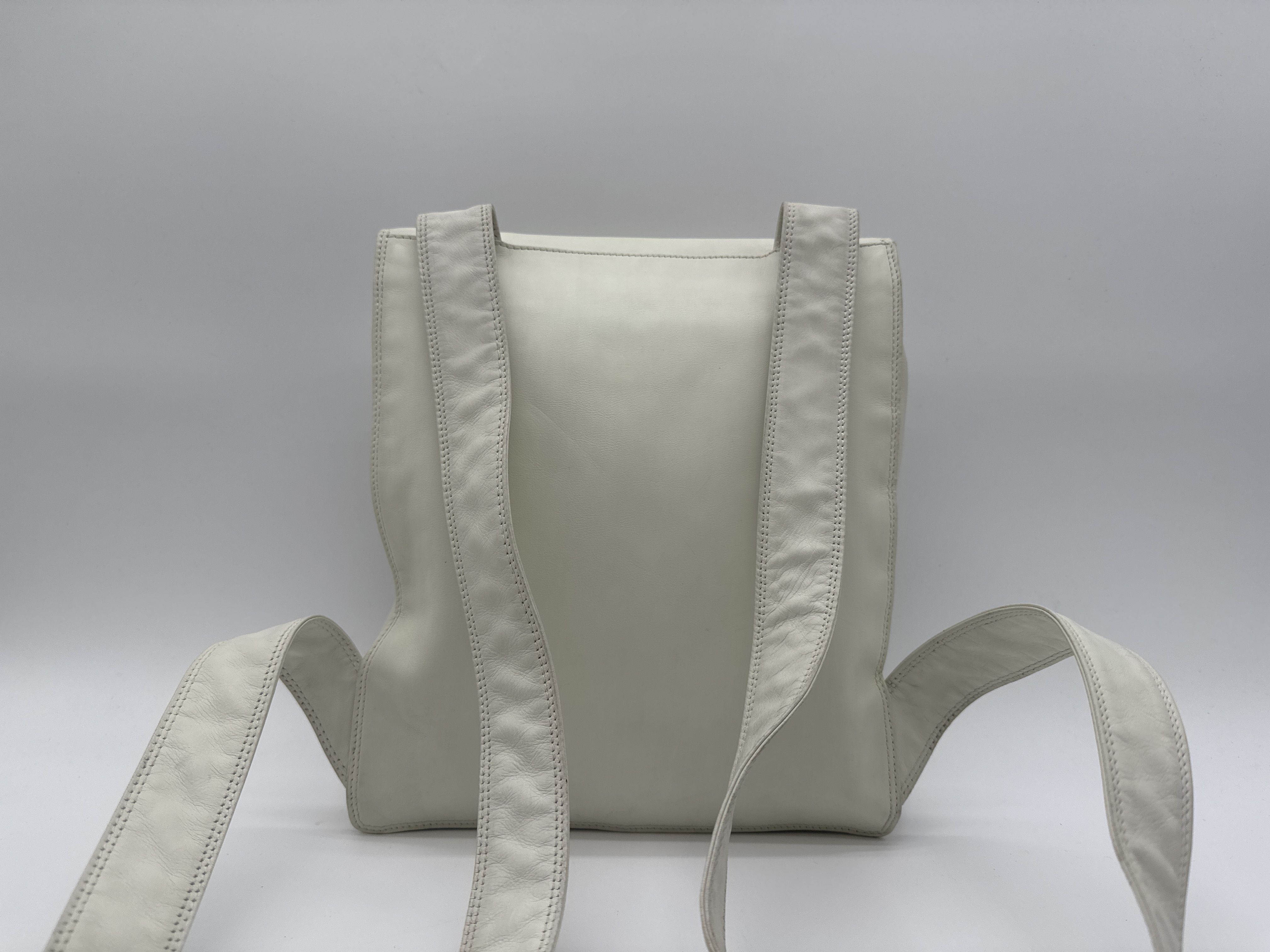 Lambskin White Backpack — view 2