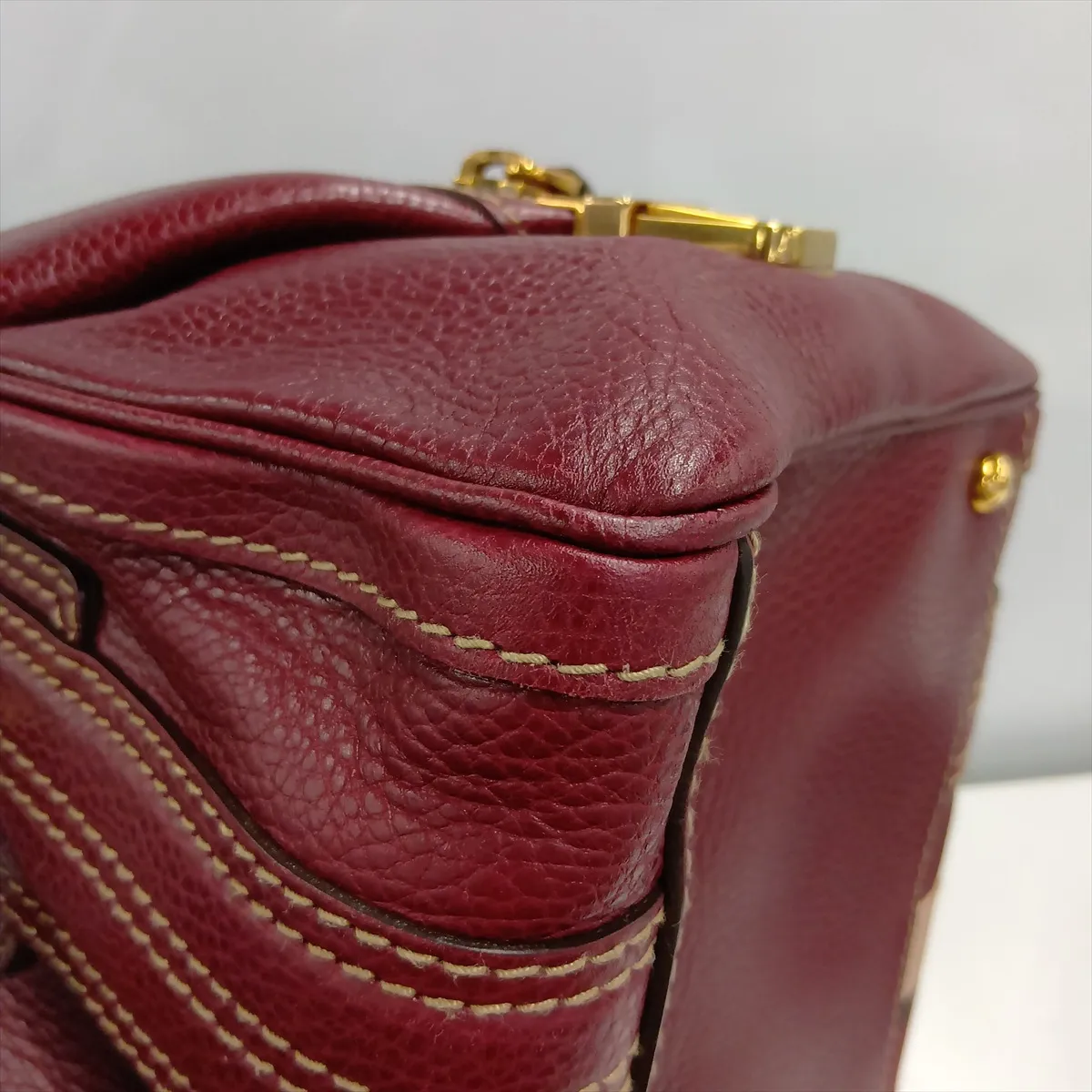 Hysteria Leather Handbag, Bordeaux, 186235 — view 15