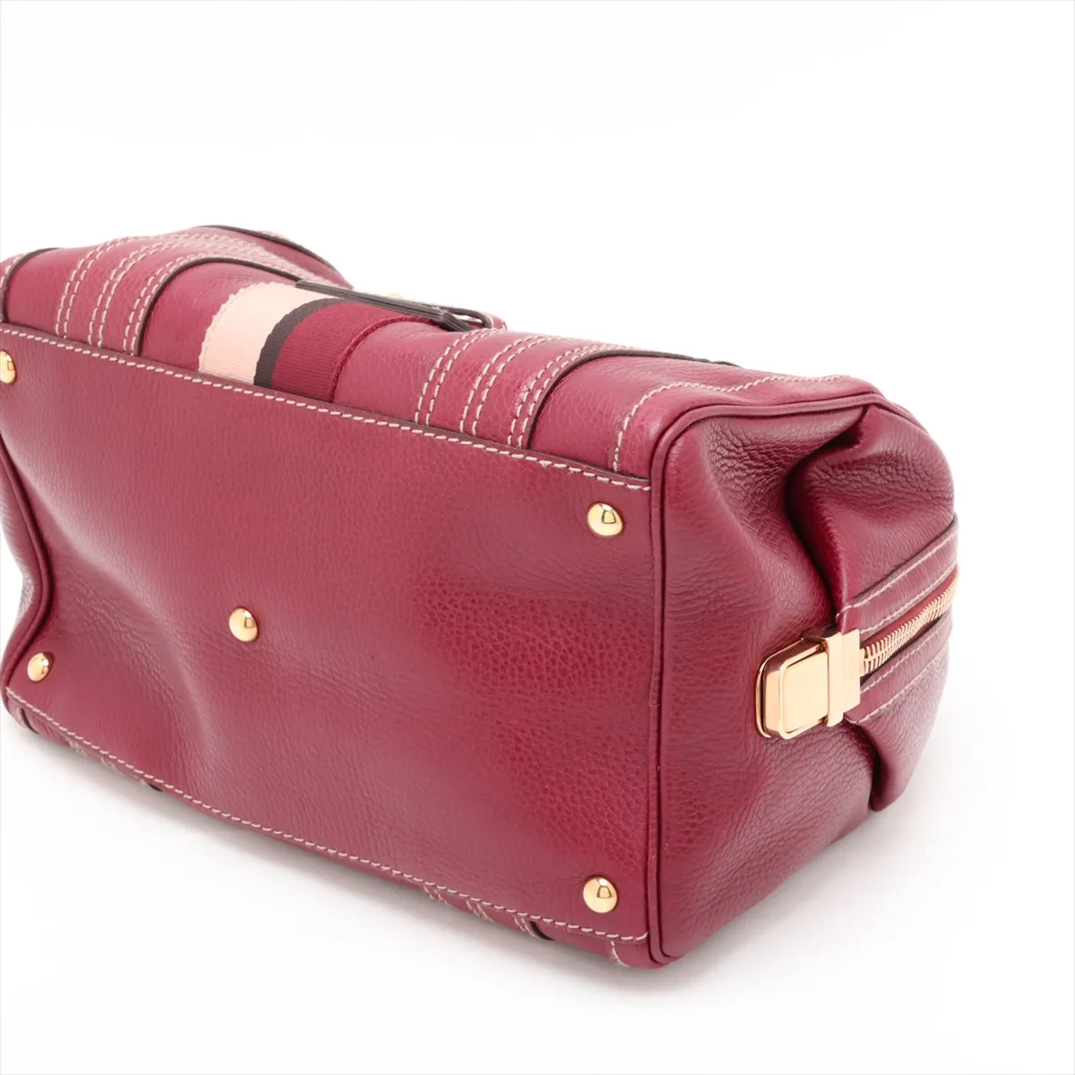 Hysteria Leather Handbag, Bordeaux, 186235 — view 3