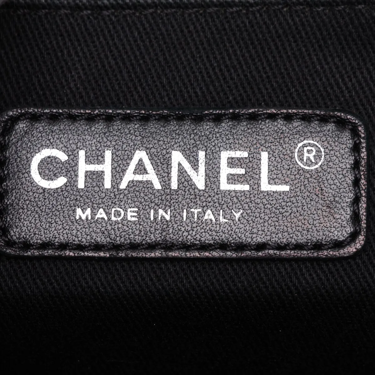Matelassé Coated Leather x Leather Chain Shoulder Bag, Black, Gunmetal Hardware, 15483772, Serial Number 15 — view 10