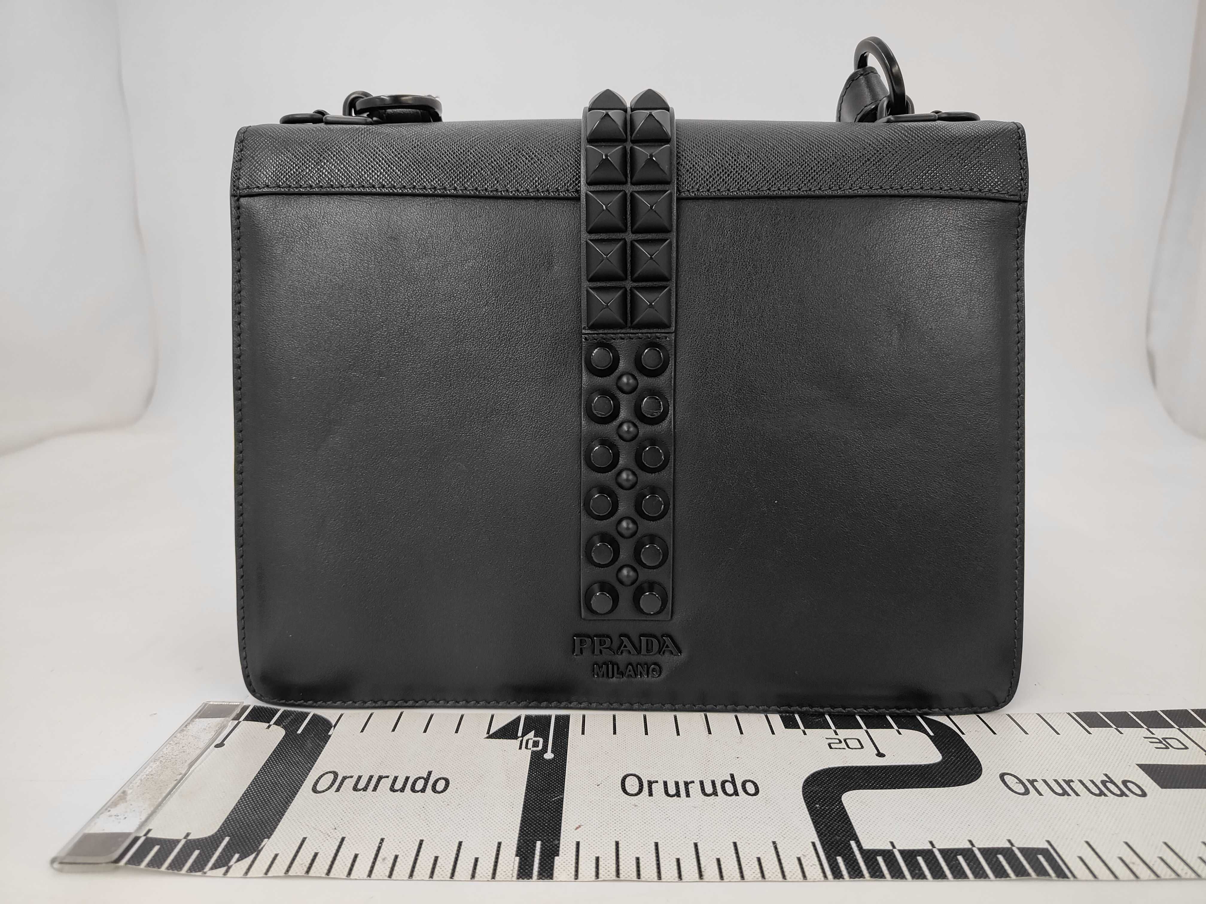 1BD120 Electra Studded Leather Shoulder Bag — view 2