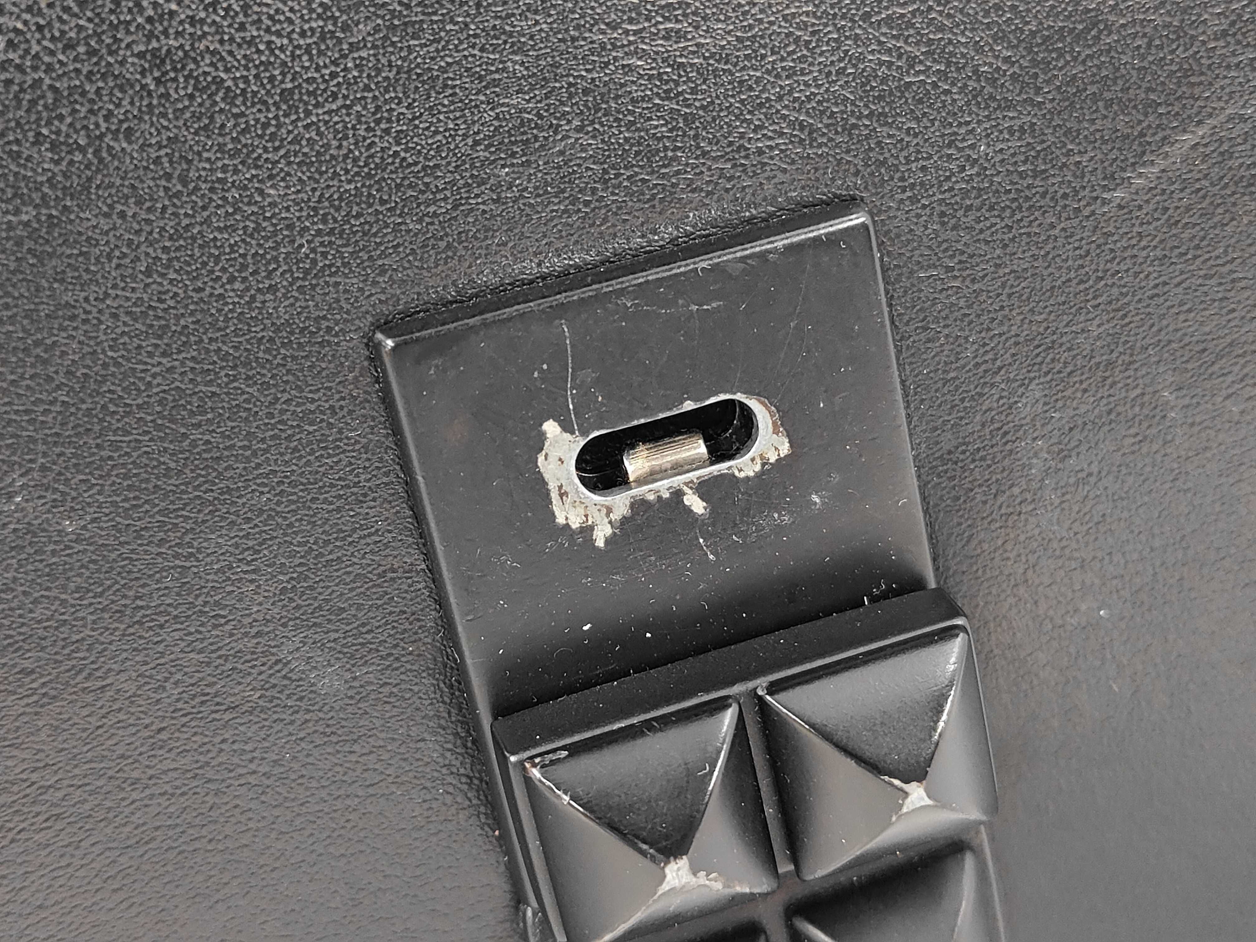 1BD120 Electra Studded Leather Shoulder Bag — view 9