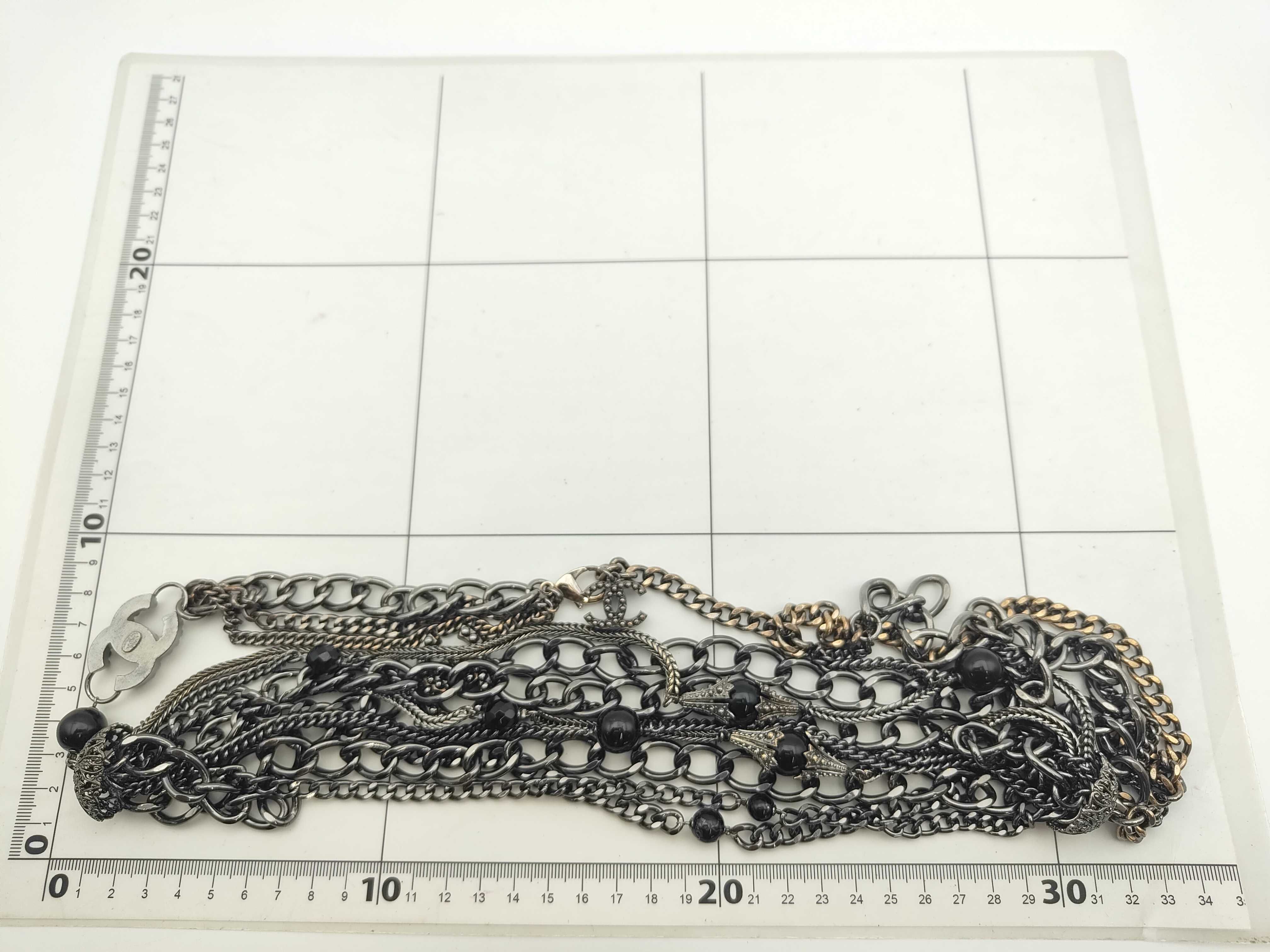 necklace black metal here mark necklace — view 2