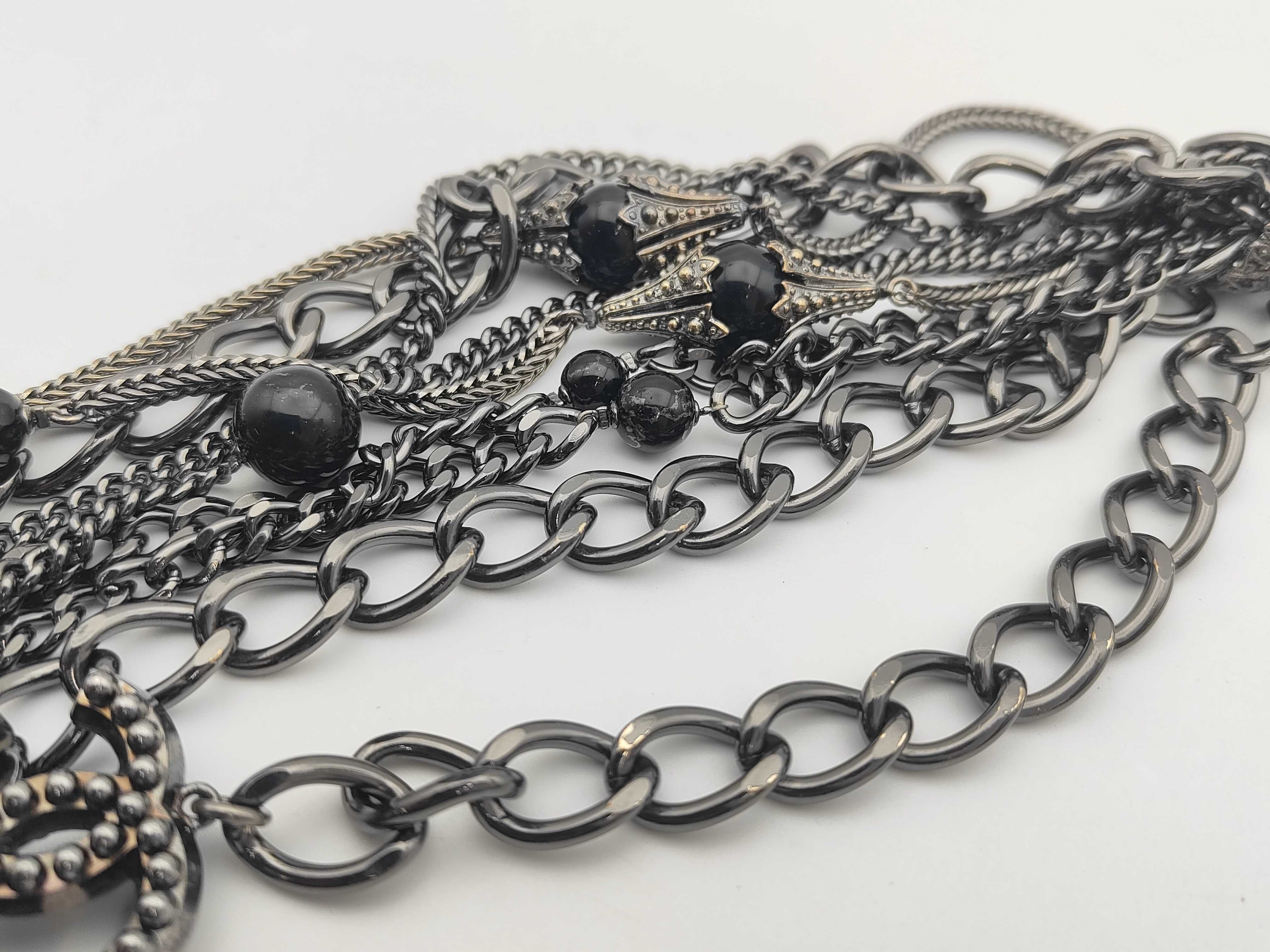 necklace black metal here mark necklace — view 5