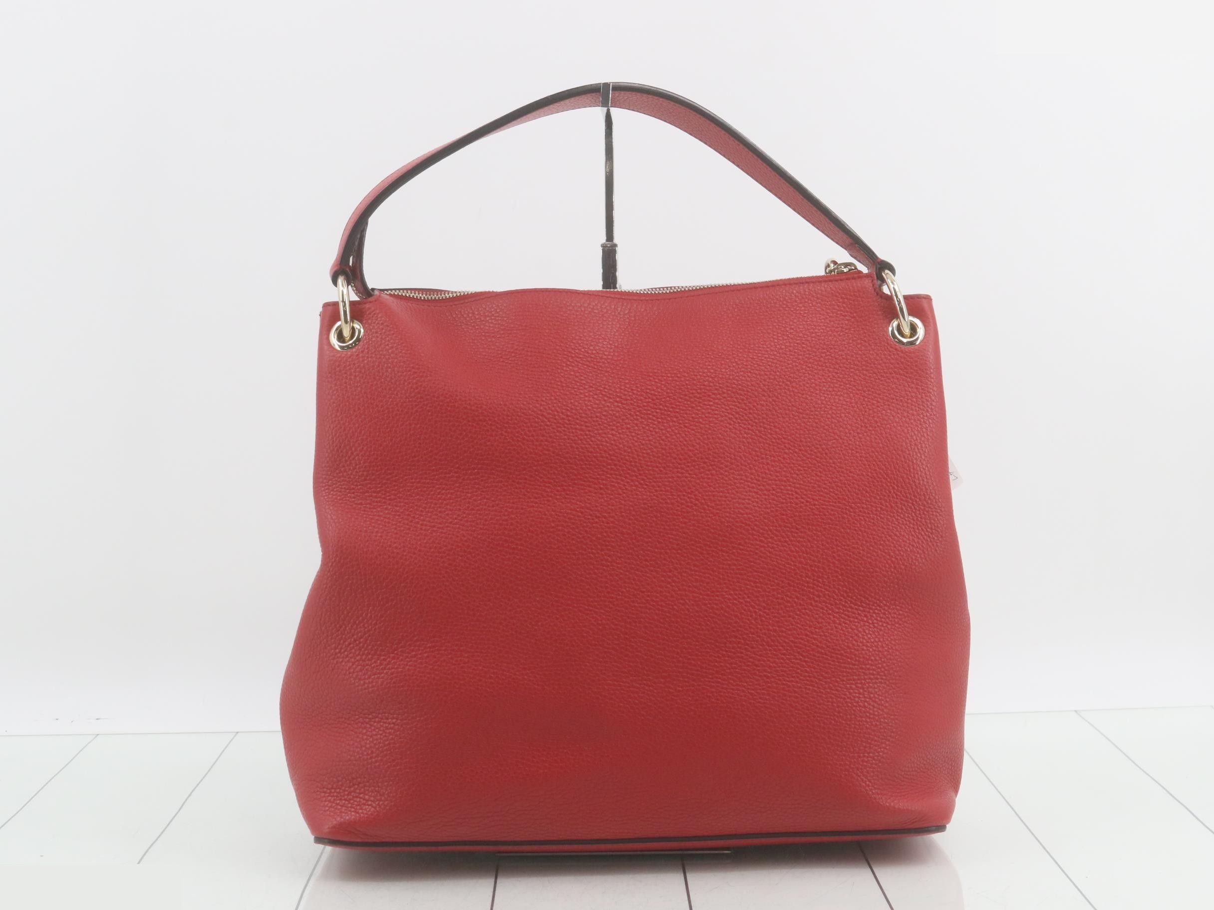 Soho leather 2-way bag red — view 2