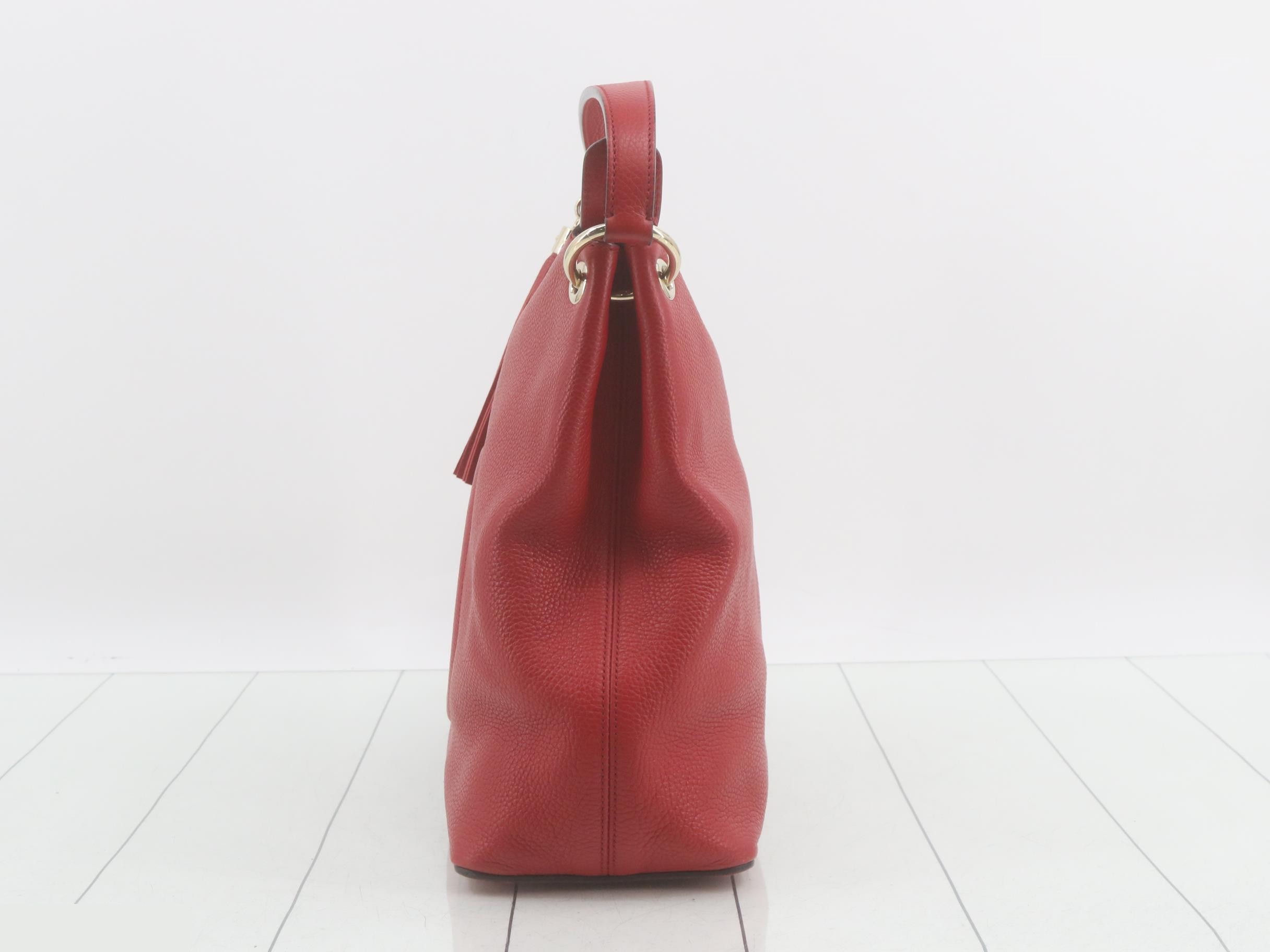 Soho leather 2-way bag red — view 3
