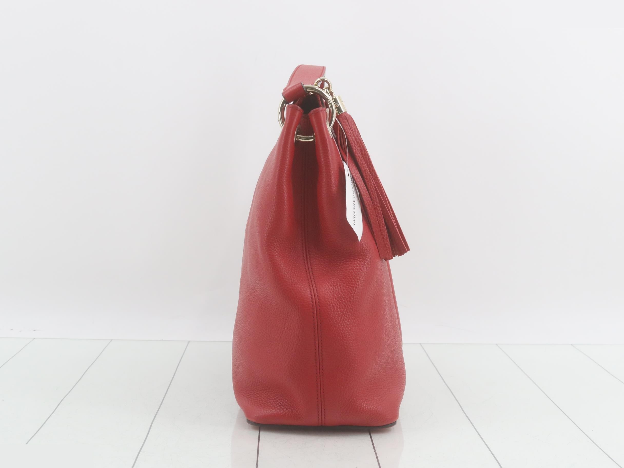 Soho leather 2-way bag red — view 4