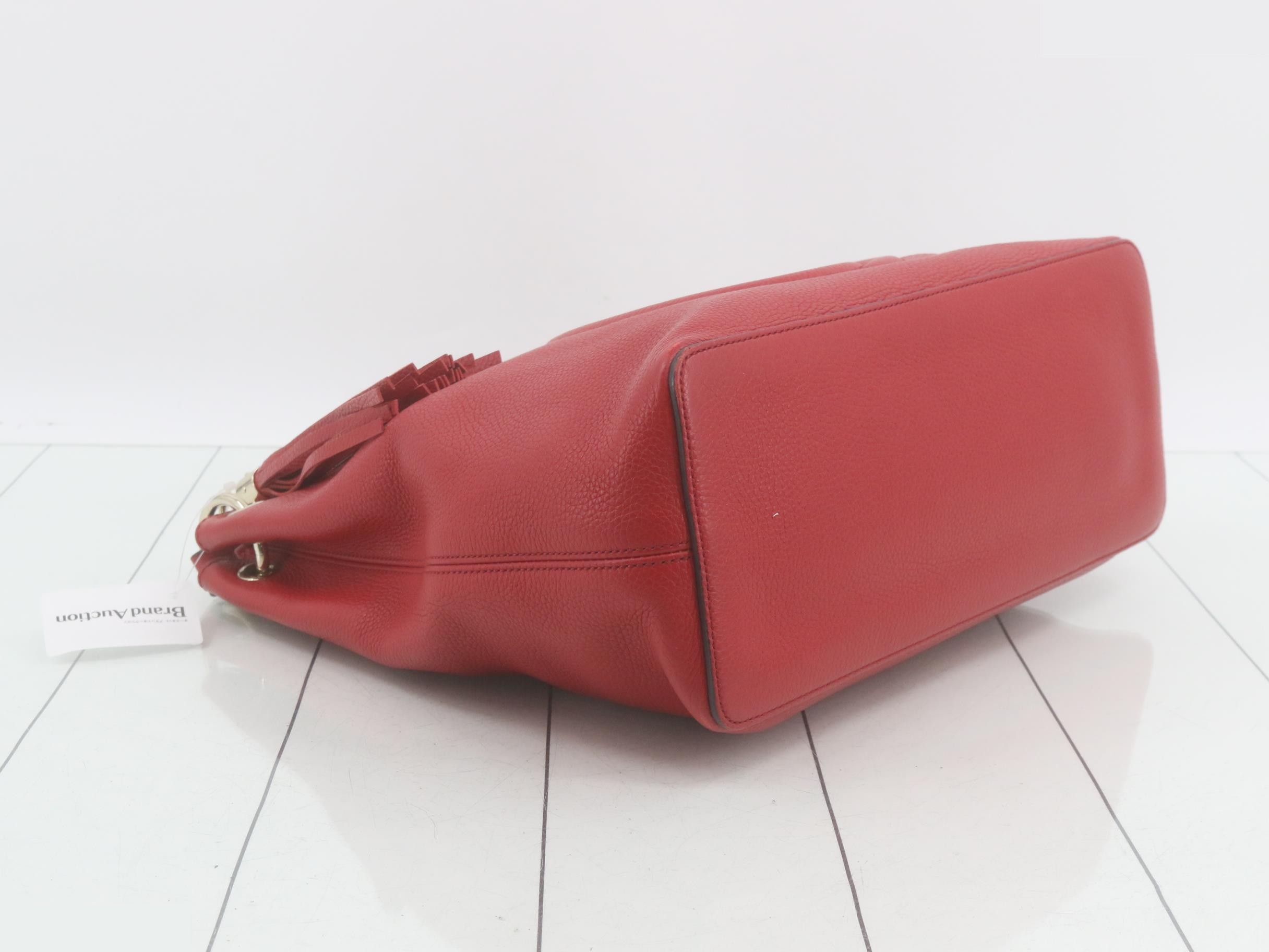 Soho leather 2-way bag red — view 5
