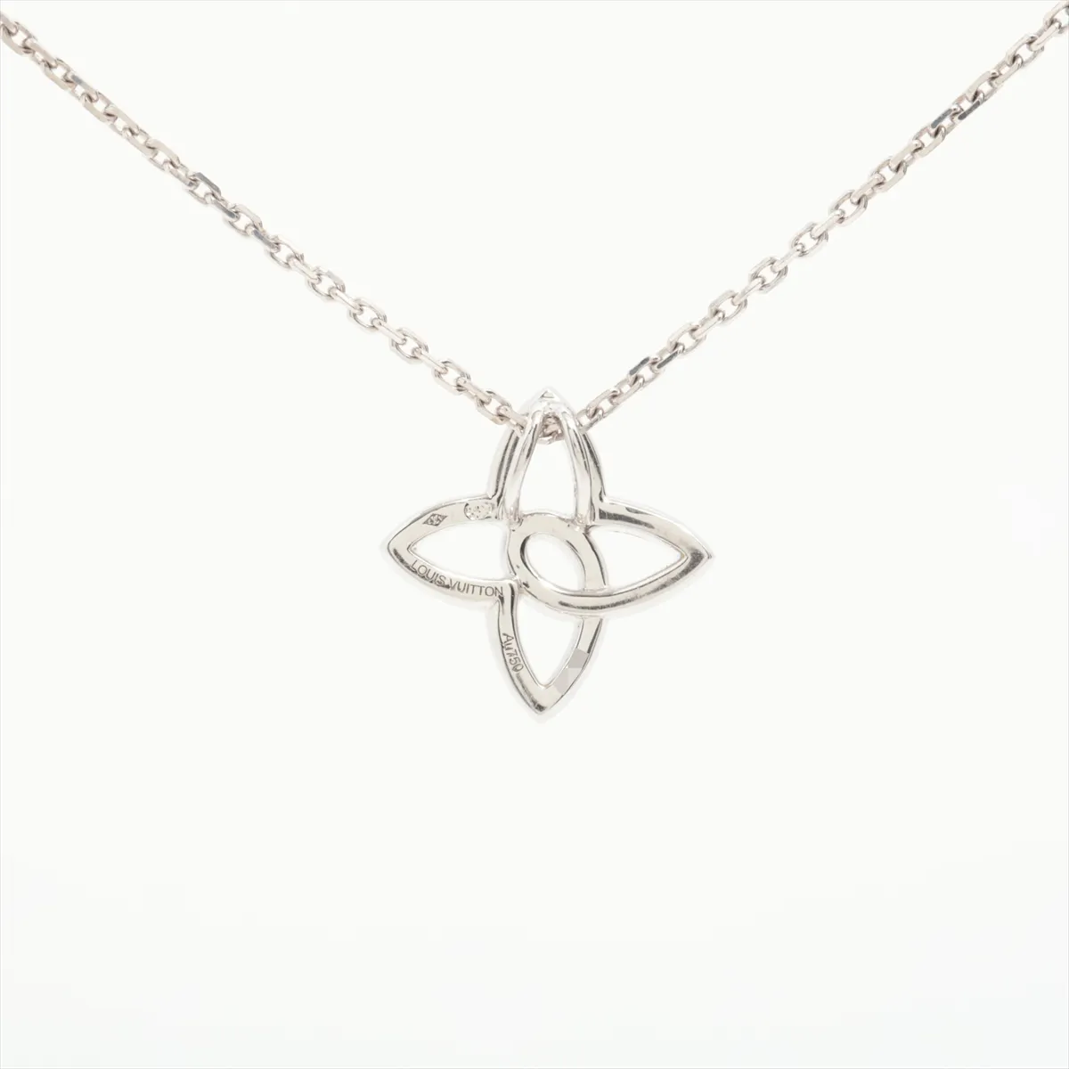 Pendant Ardente Diamond Necklace, 750 (WG), 5.7g, 070154, aftermarket jump ring clasp. — view 2