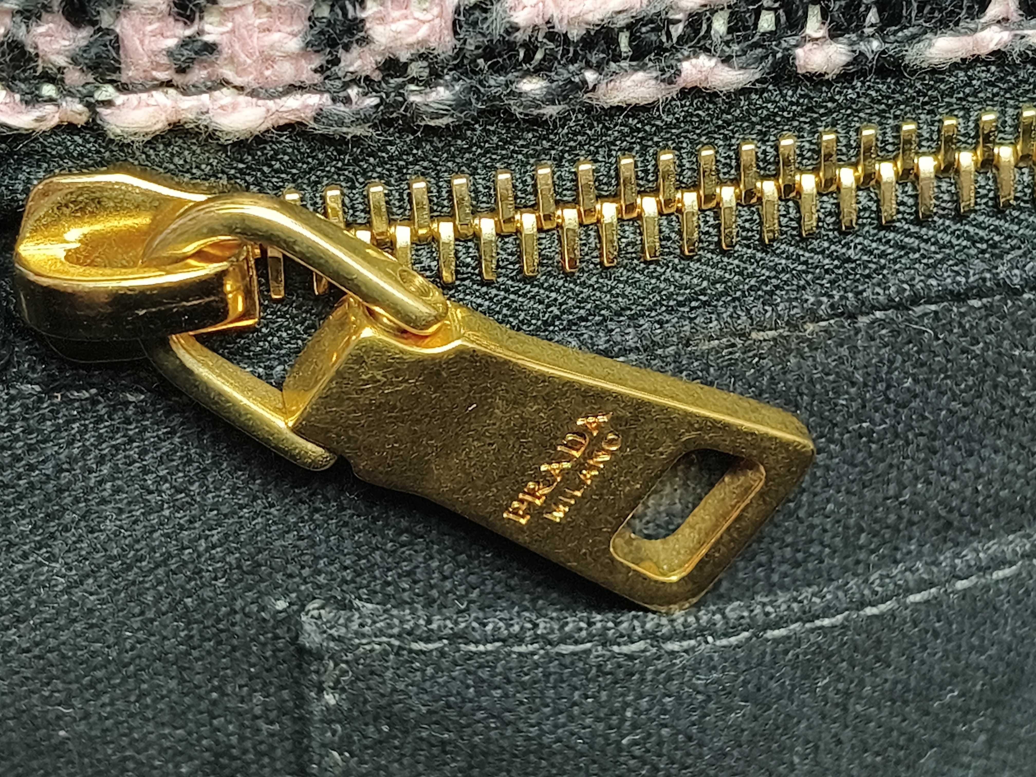 DU- Canapa Tweed Tote Bag Pink BN1877 Tote Bag — view 12