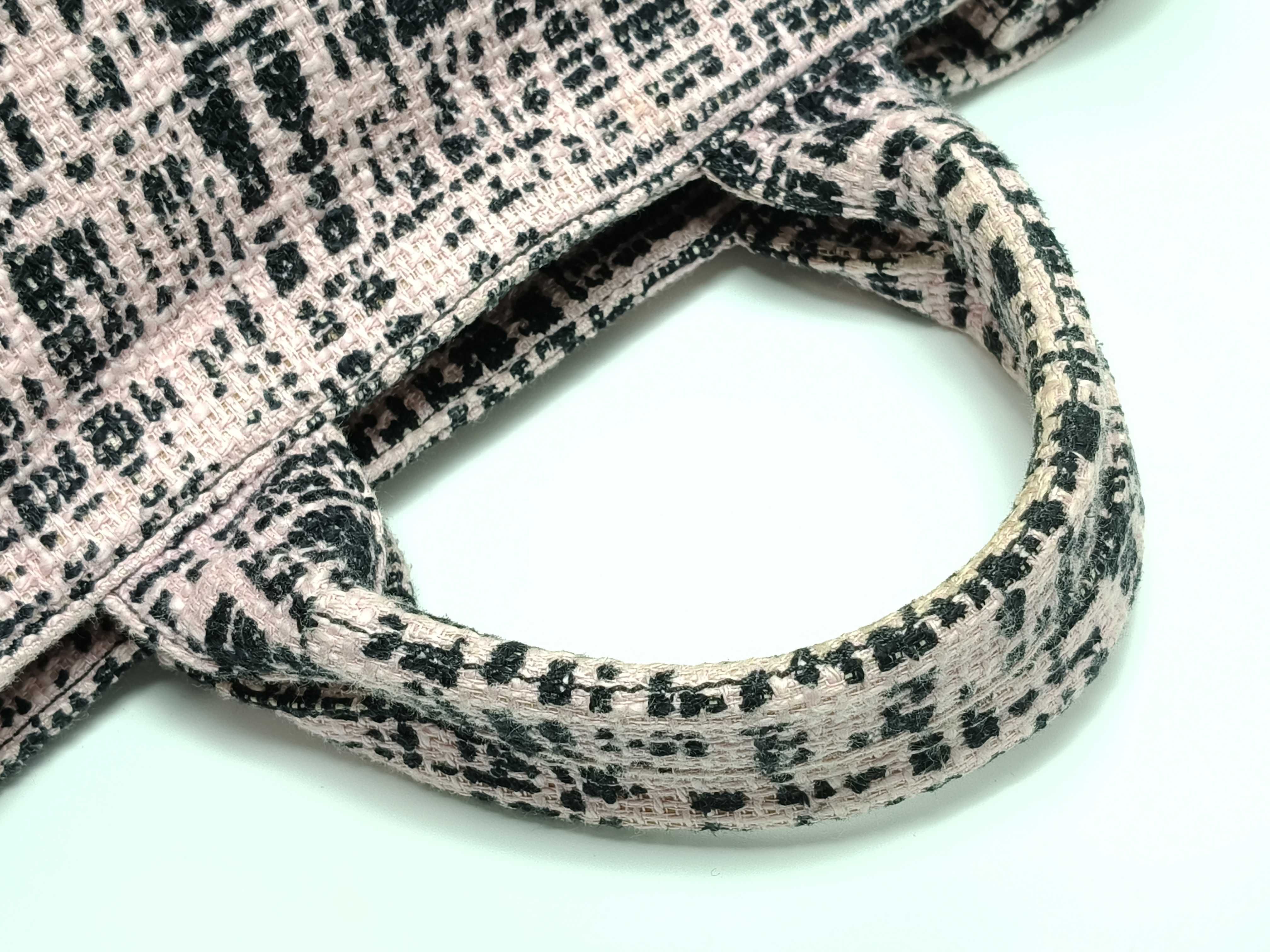 DU- Canapa Tweed Tote Bag Pink BN1877 Tote Bag — view 3