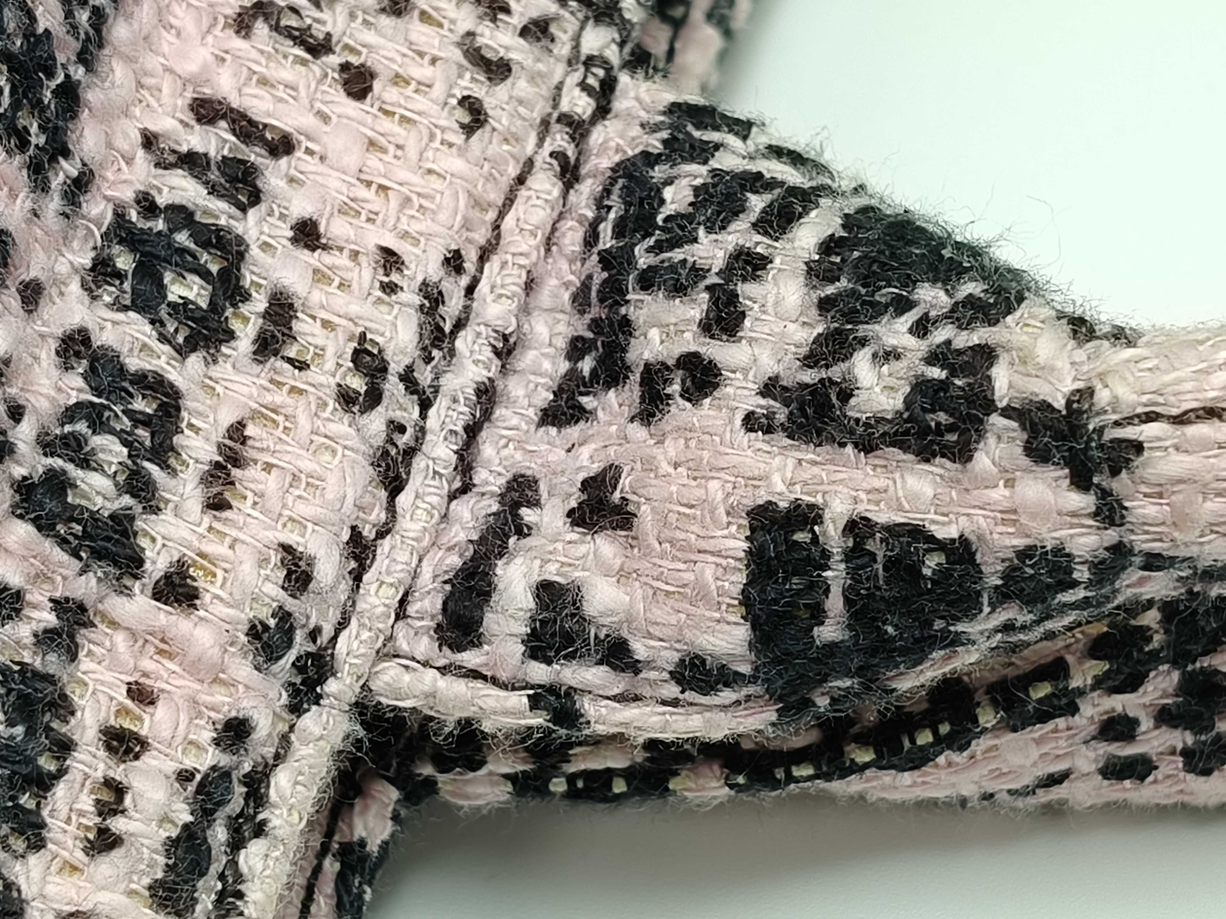 DU- Canapa Tweed Tote Bag Pink BN1877 Tote Bag — view 5