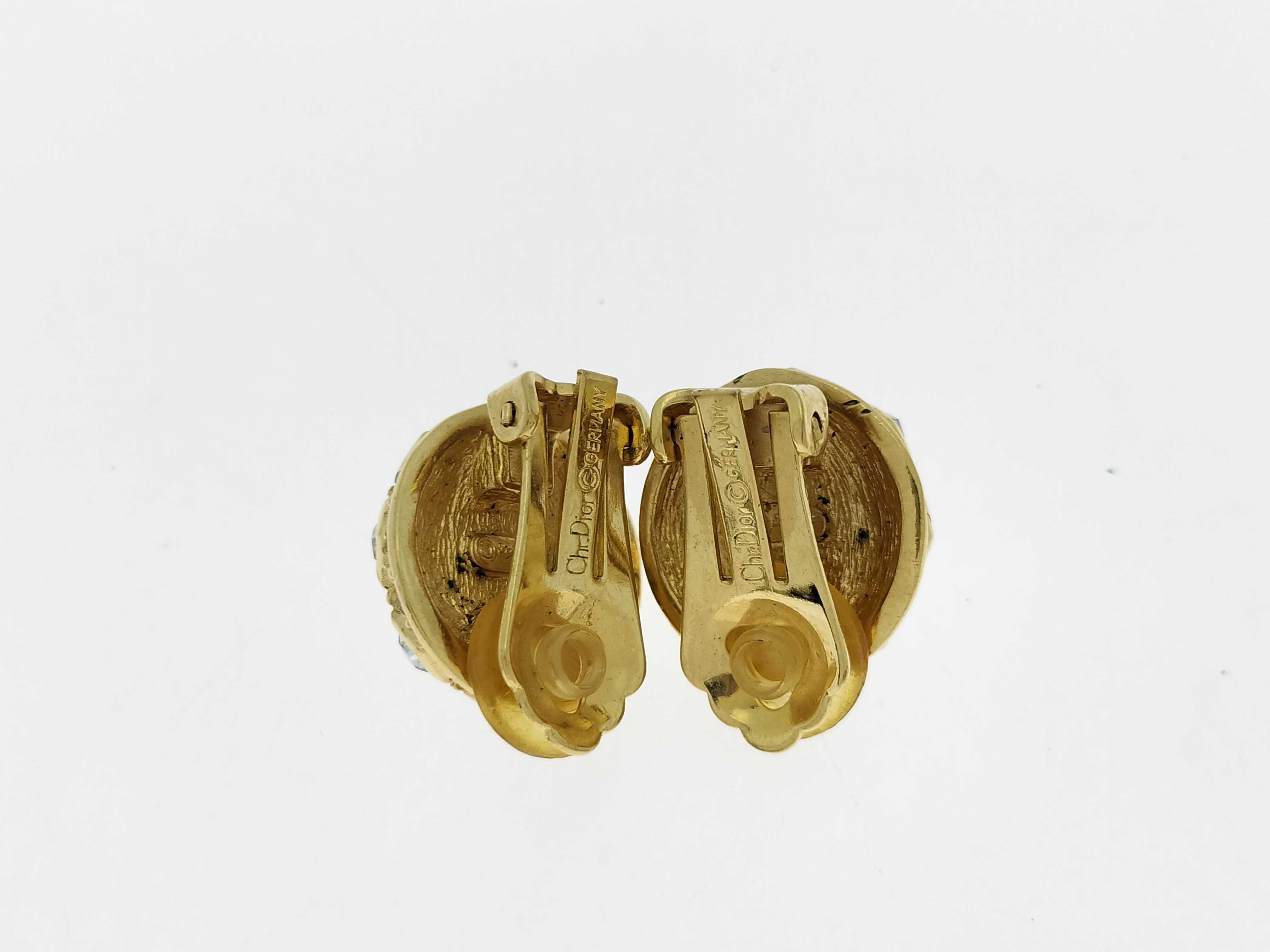 Vintage earrings by Christian Dior. — view 2